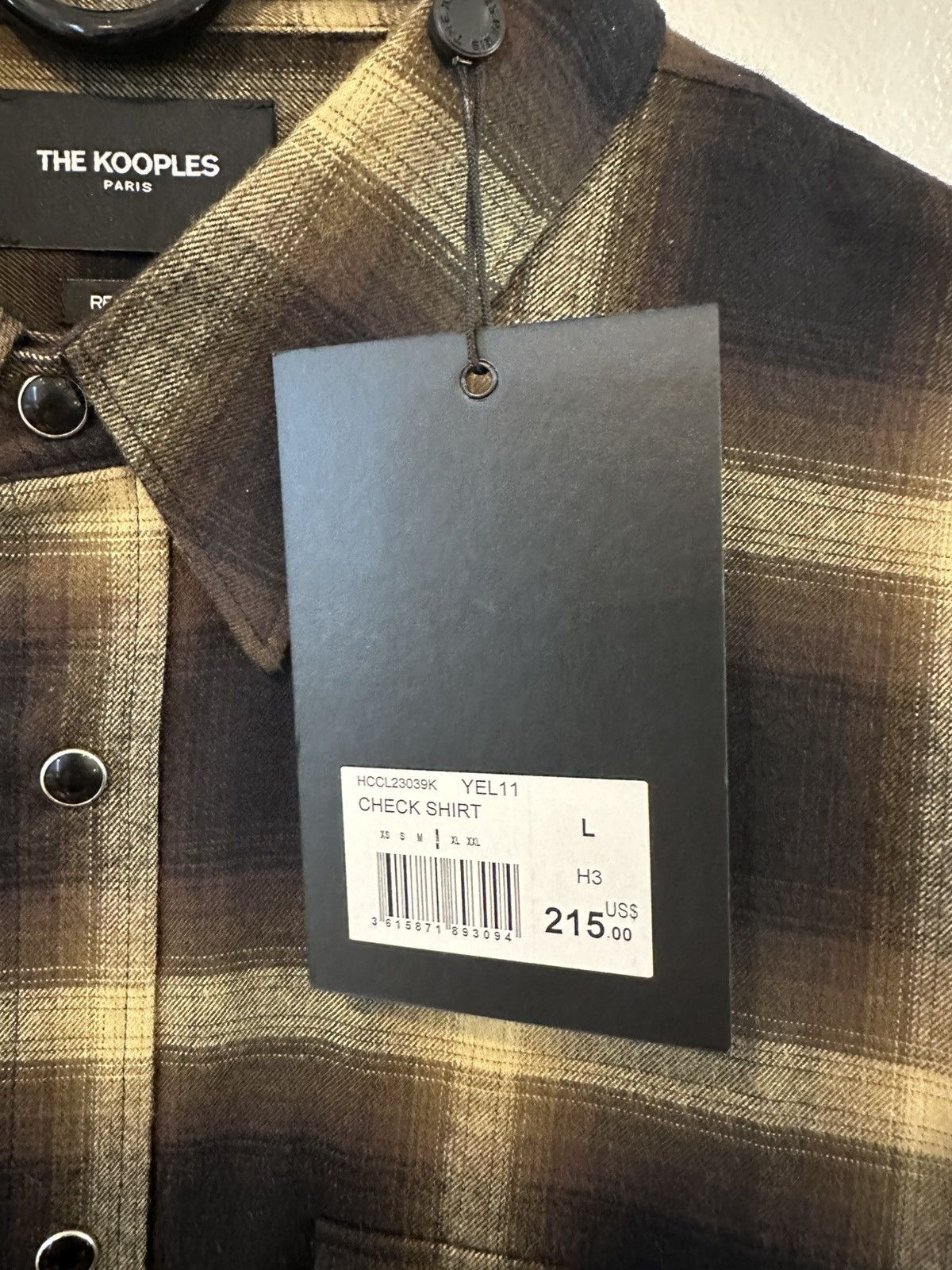 The Kooples The Kooples Check Shirt Long Sleeve Button Down Size US L / EU 52-54 / 3 - 3 Thumbnail