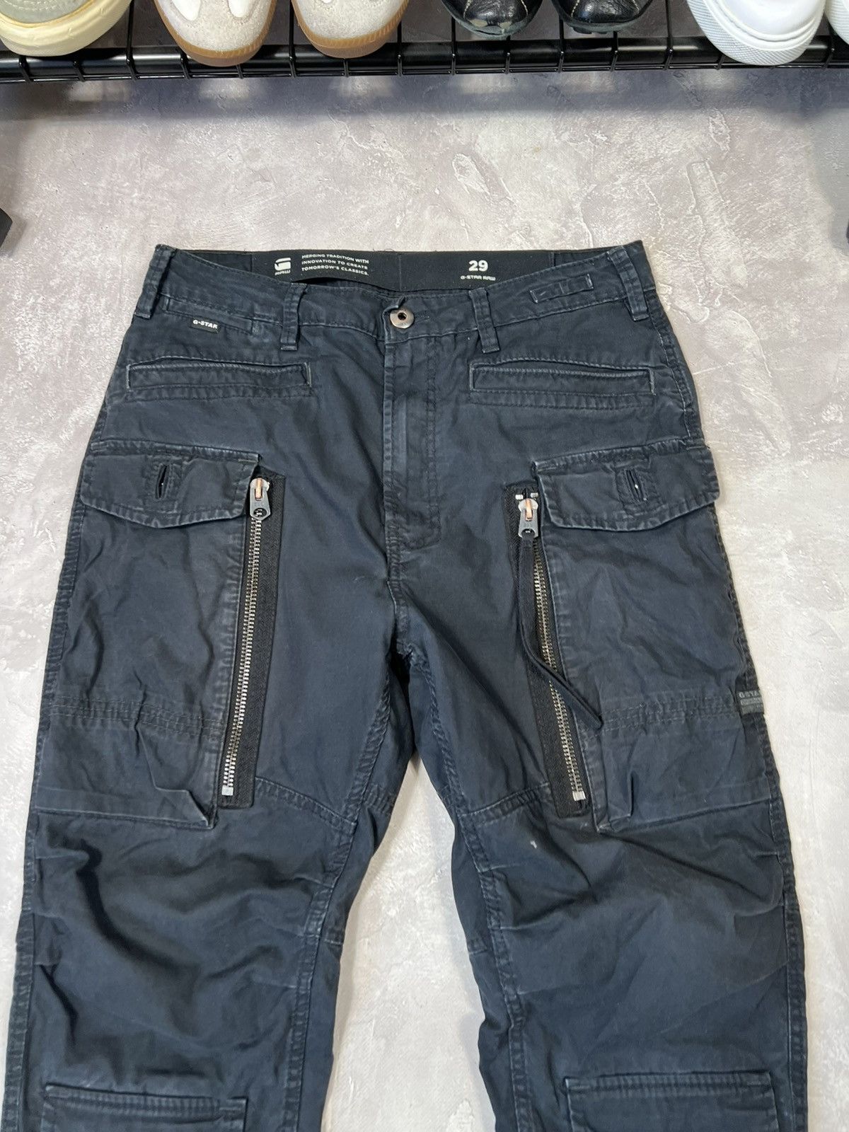 Carhartt Vintage G Star Raw Distressed Zip Cargo Pants Size US 29 - 6 Thumbnail