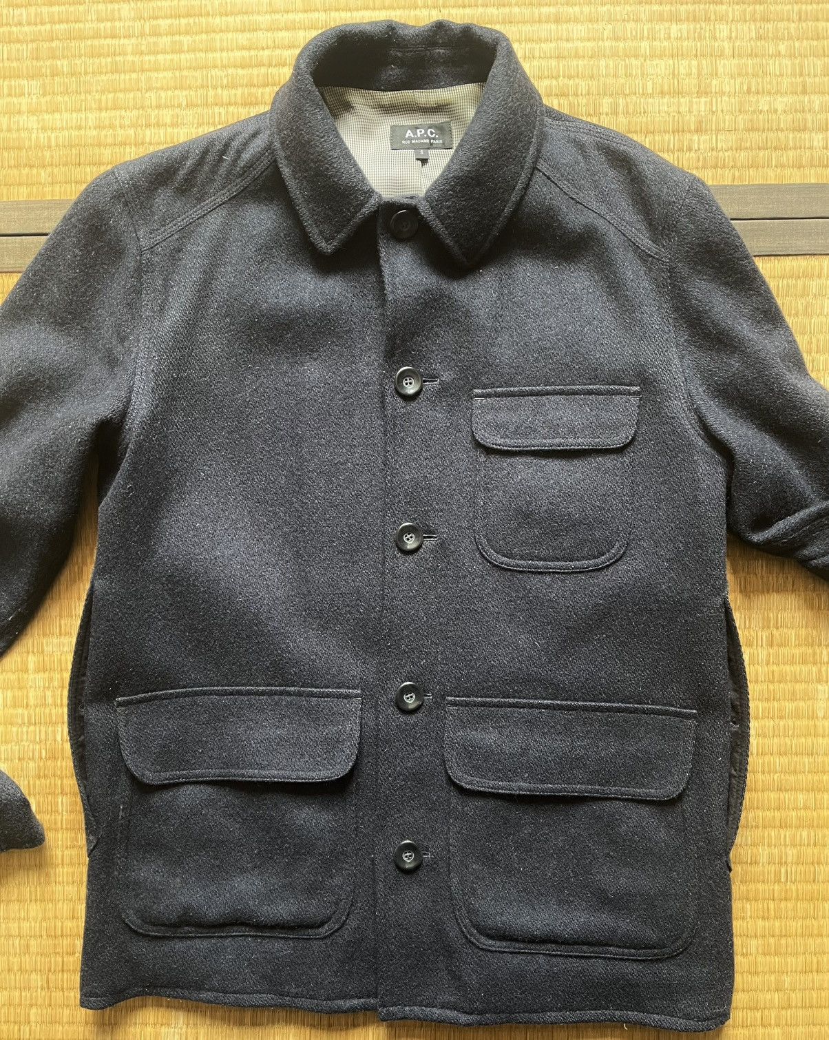 A.P.C.×Jules Tournier Wool Coat A.P.C. APC x JULES TOURNIER LONG JACKET | Grailed