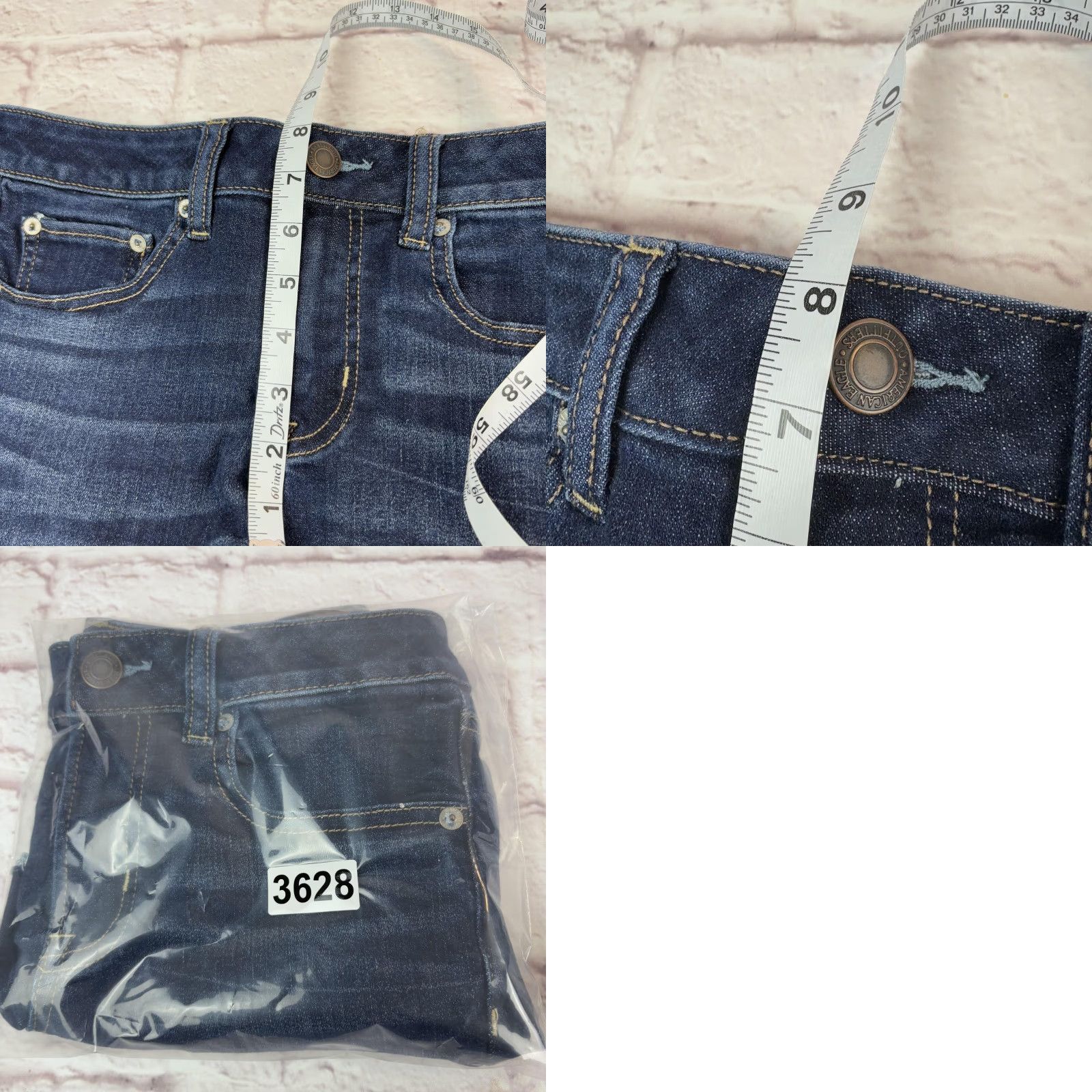 American Eagle Outfitters American Eagle Outfitters Shorts Womens 6 Blue Denim Cutoff Raw Hem Stretch Size 28" / US 6 / IT 42 - 9 Thumbnail