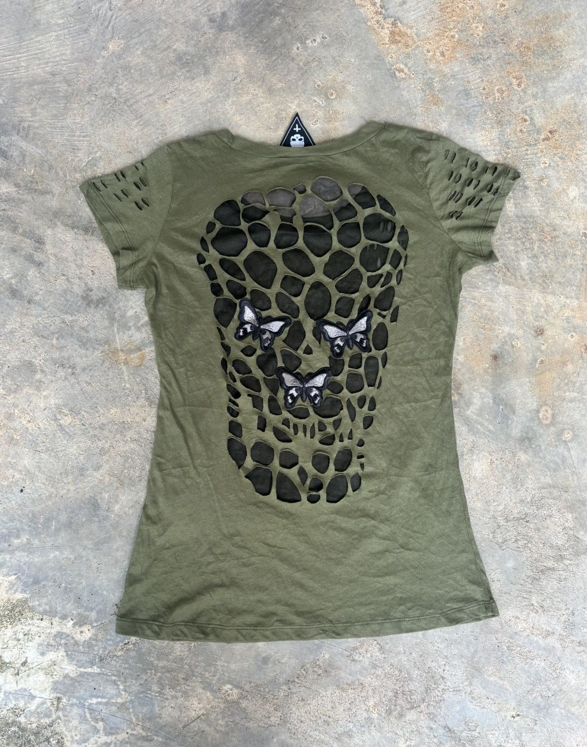If Six Was Nine × Japanese Brand × Le Grande Bleu (L.G.B.) Y2k Poem Skull Ifsixwasnine lgb Punk Style Tshirt Size M / US 6-8 / IT 42-44 - 2 Thumbnail