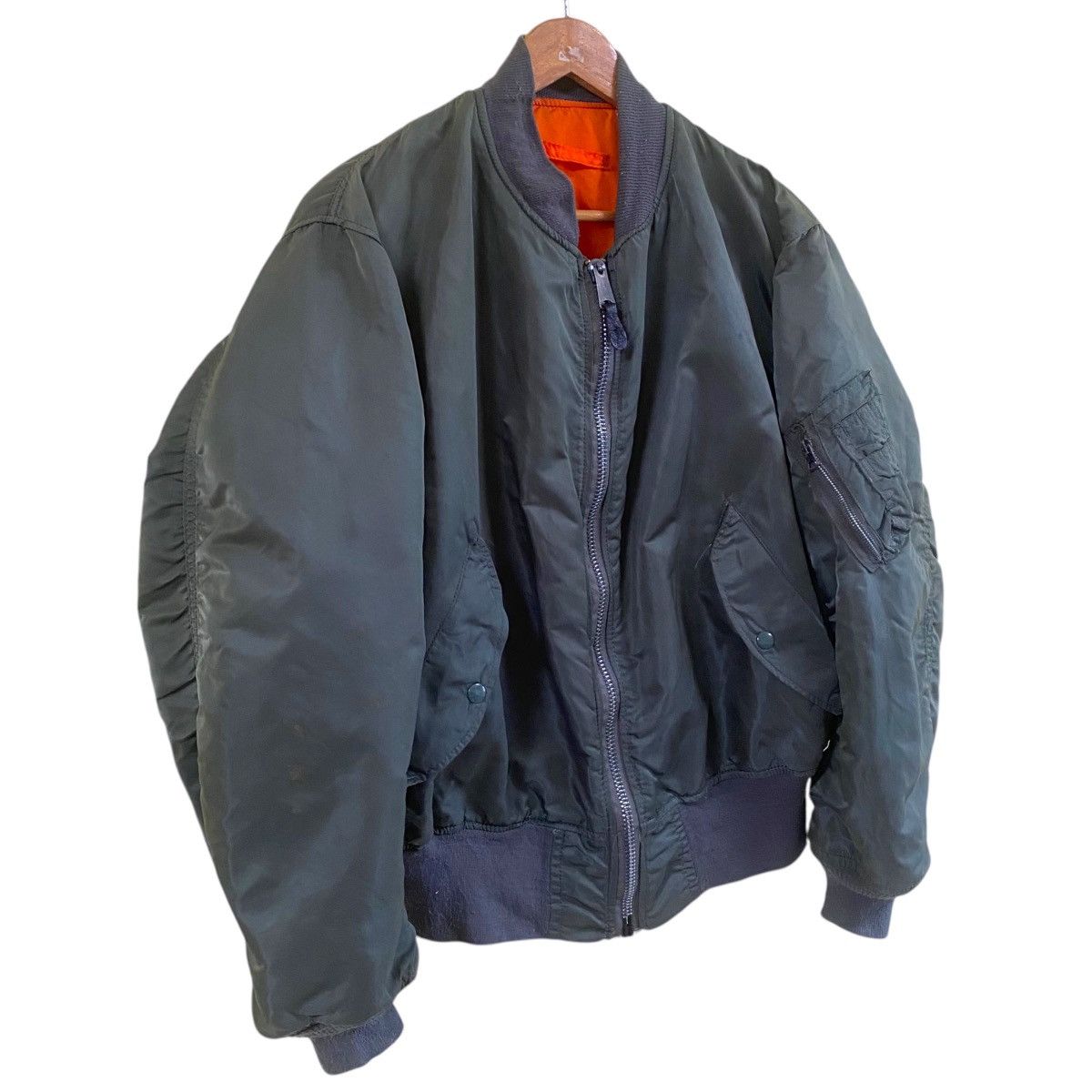 Alpha Industries 💥 VINTAGE ALPHA INDUSTRIES MA-1 RIOT BOMBER JACKET Size US XL / EU 56 / 4 - 4 Thumbnail