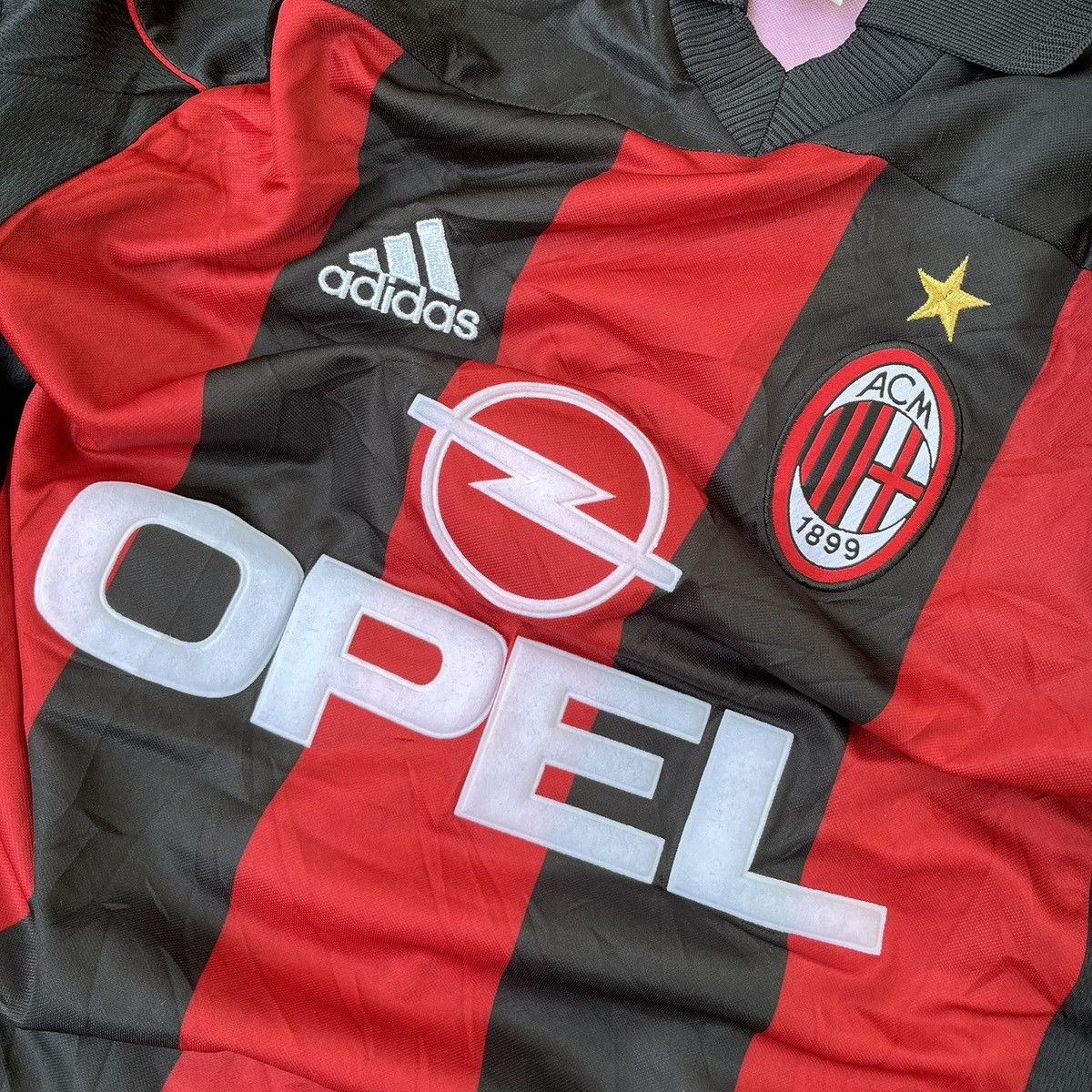 Adidas Vintage Ac milan jersey by adidas Size US L / EU 52-54 / 3 - 4 Thumbnail