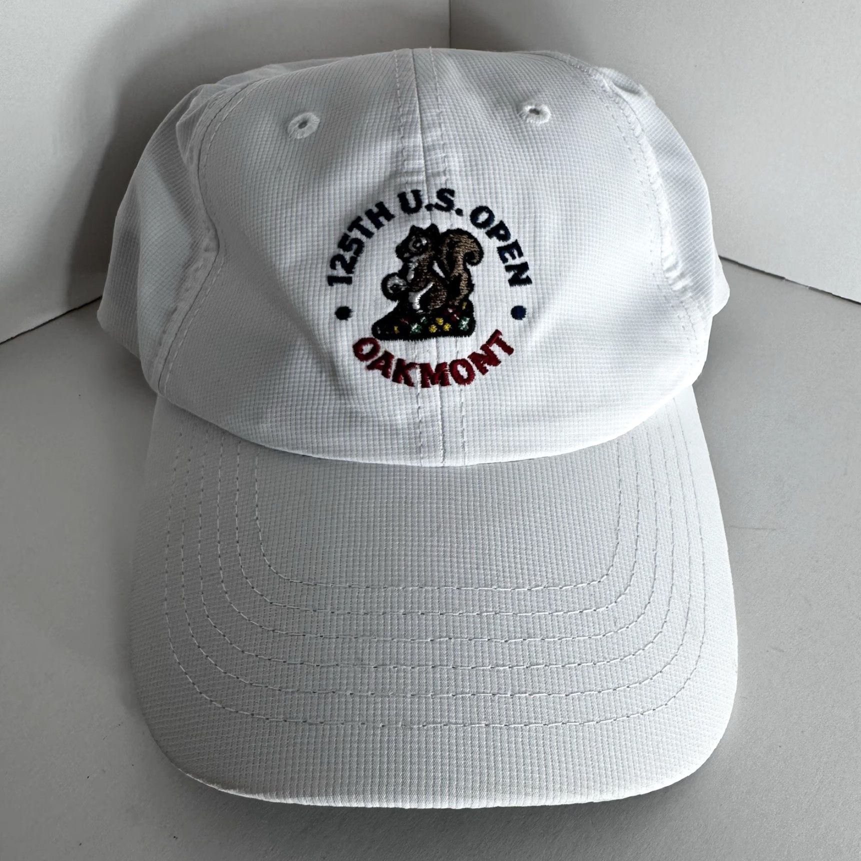 Vintage Ahead 125th U.S. Open Oakmont Country Club Hat Adjustable Strap White Imperial Golf Hat Unisex Adults One Size Size ONE SIZE - 2 Thumbnail