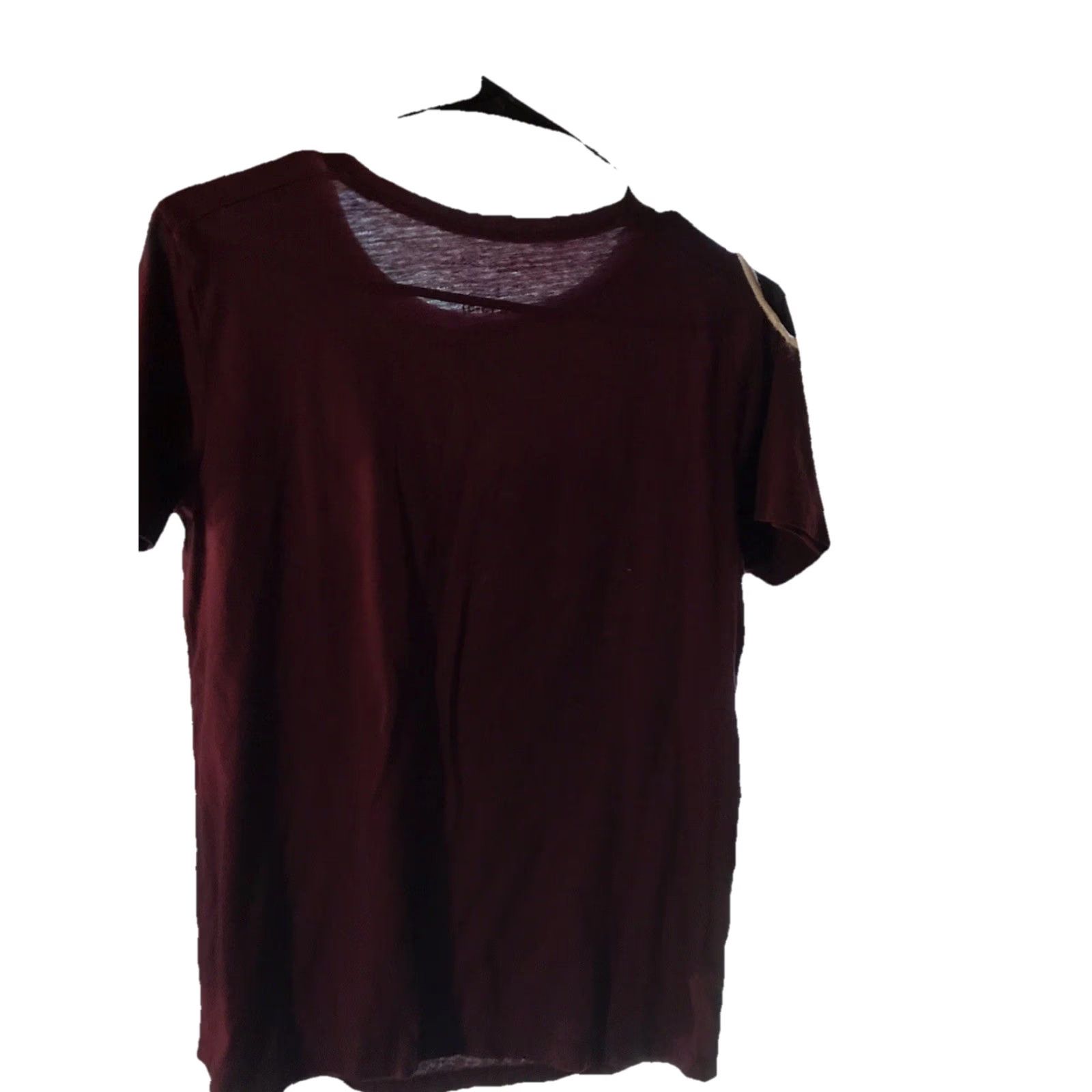 Vintage VINTAGE Marilyn Monroe T-Shirt Juniors Small Burgundy Short Sleeve Crew Neck Women Size S / US 4 / IT 40 - 2 Thumbnail
