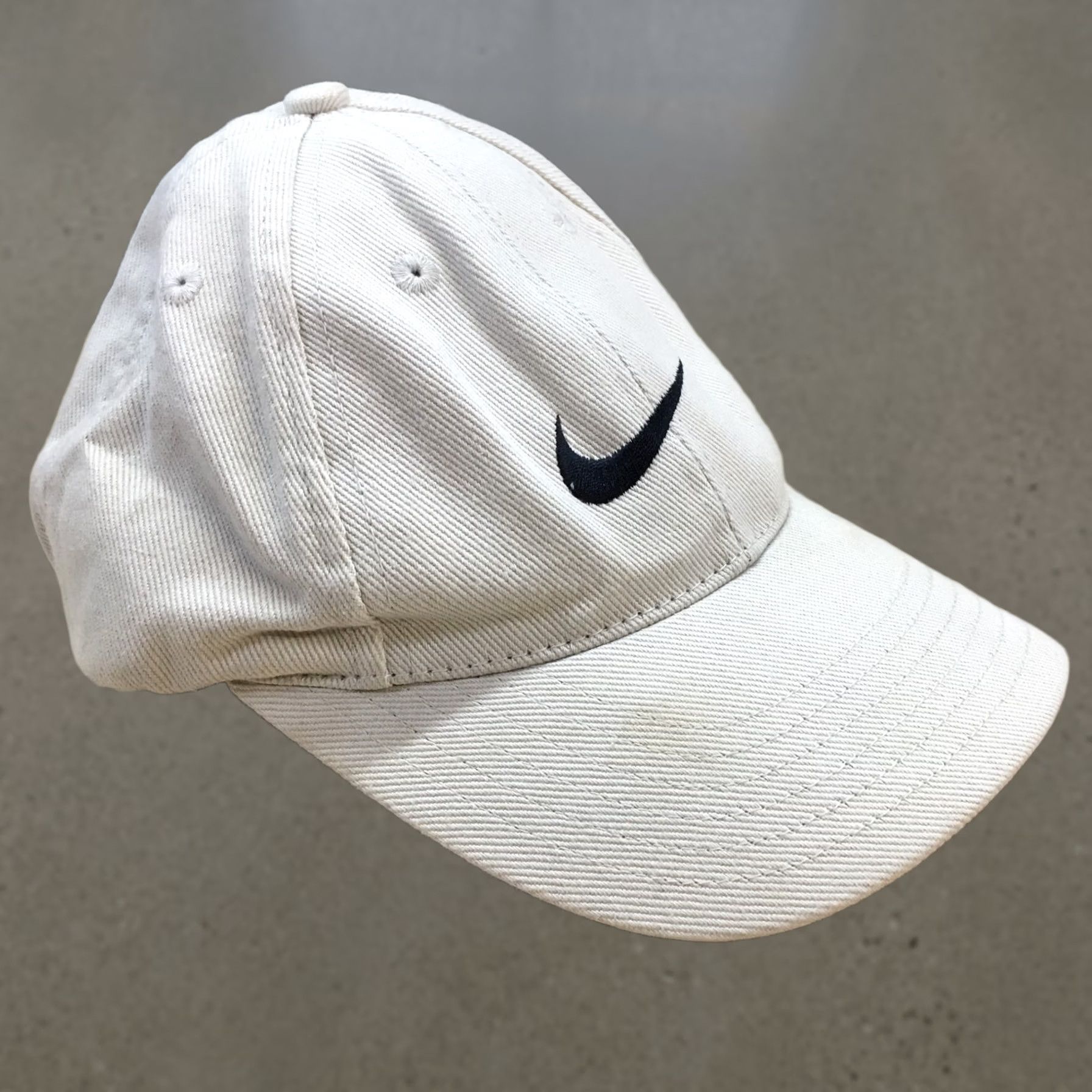 Nike Nike Baseball Cap Hat Mens Beige One Size Logo Embroidered Curved Brim Cotton Size ONE SIZE - 1 Thumbnail