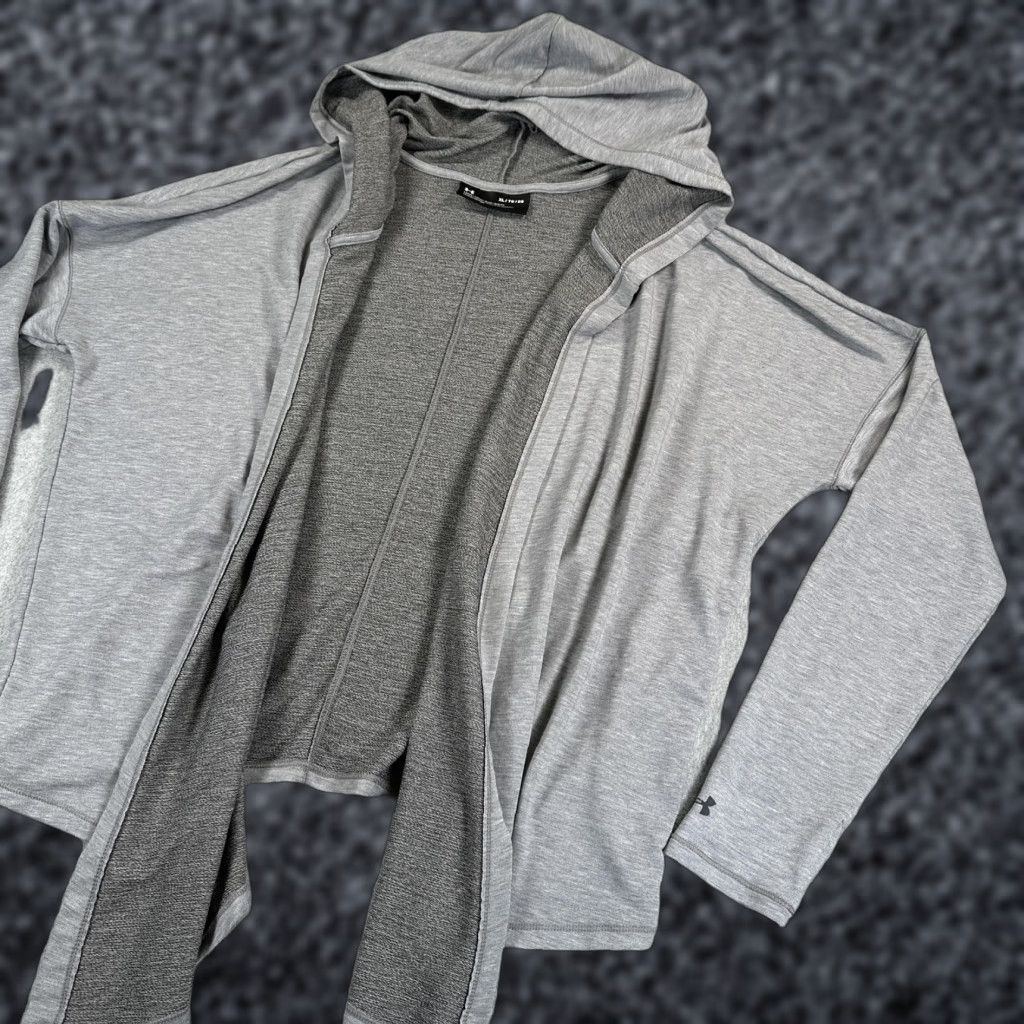 Under Armour Under Armour Hoodie Womens XL Gray Open Front Lightweight Loose Cardigan Shirt (Hooded) Size XL / US 12-14 / IT 48-50 - 1 Thumbnail