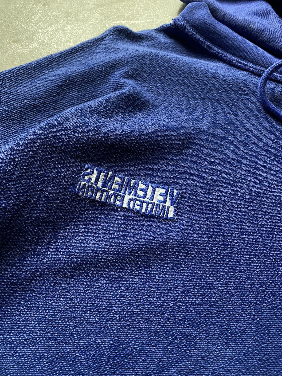 VETEMENTS Inside-Out Hoodie Y2K RARE