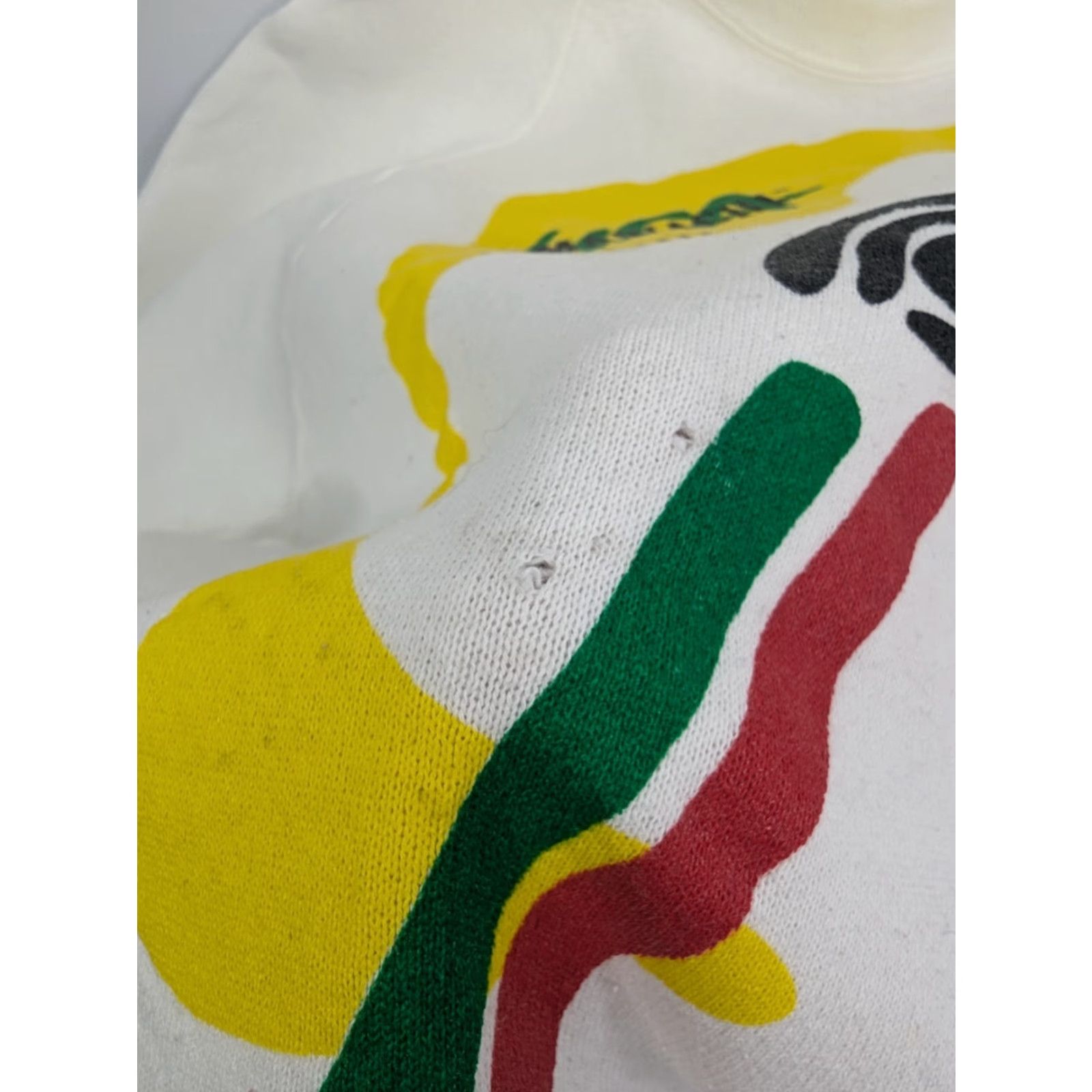 Fruit Of The Loom VINTAGE Mariachi Sweatshirt Fruit of the Loom USA Unisex Adults XL White Crew Neck Cotton Blend Graphic Sweatshirt All Seasons Mexico 1992 Size US XL / EU 56 / 4 - 6 Thumbnail