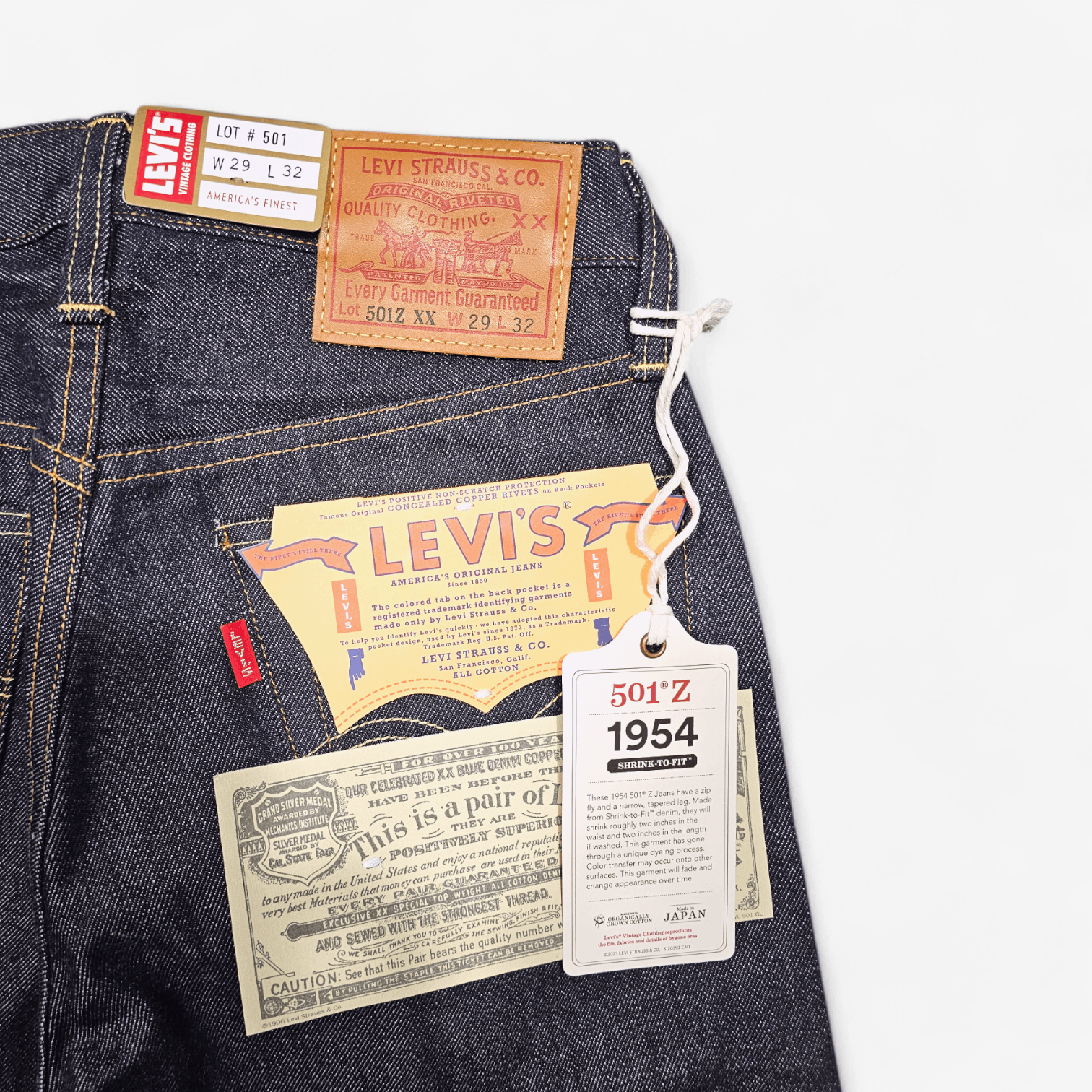 Levi's Vintage Clothing NWT LVC Levi's Vintage Clothing 1954 501 Big E Made in Japan Size 29" - 7 Thumbnail