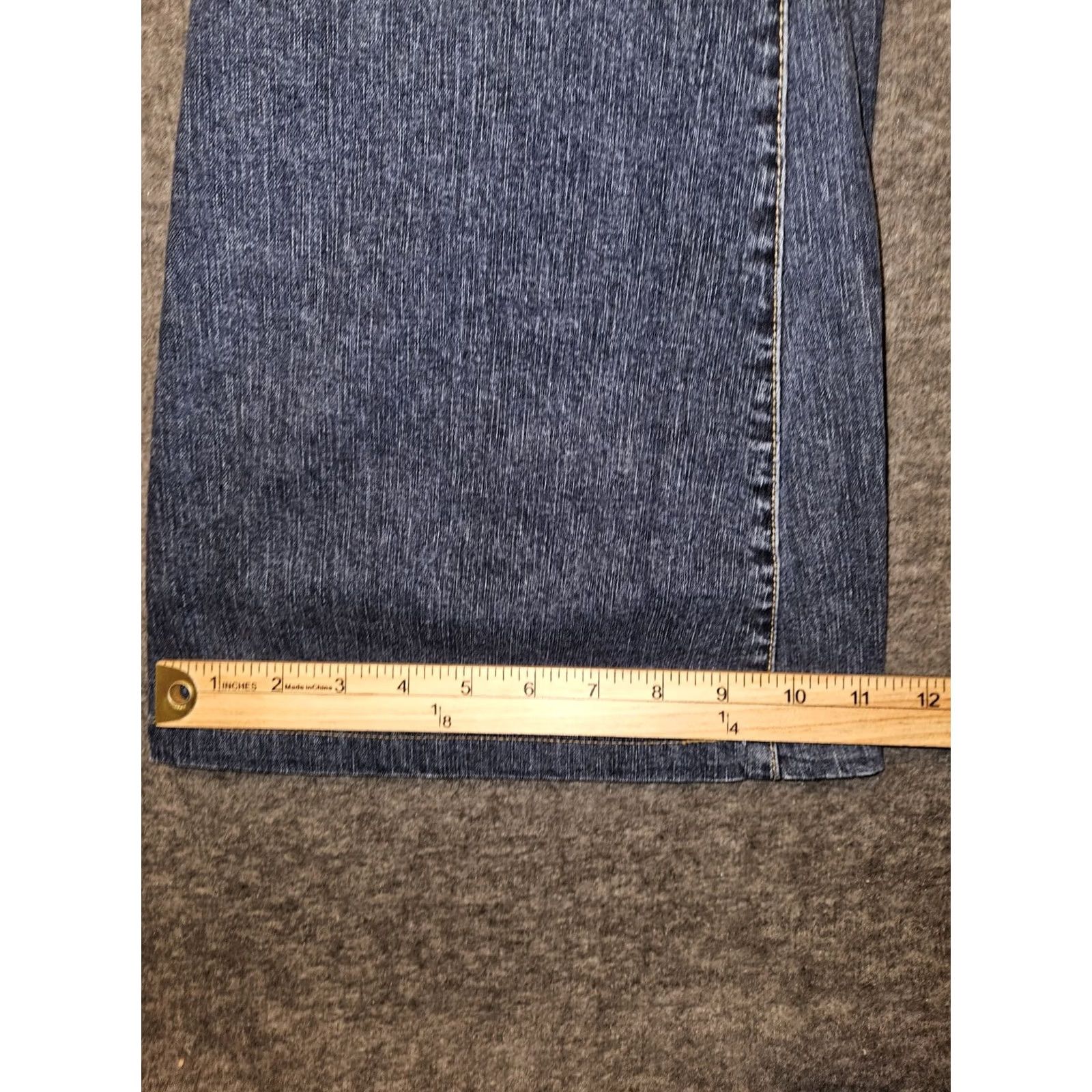 Tommy Hilfiger VINTAGE Tommy Hilfiger Jeans Flare Juniors 5 Low Rise Denim Blue Slash Pocket 90s Womens Jeans Size 27" / US 4 / IT 40 - 6 Thumbnail