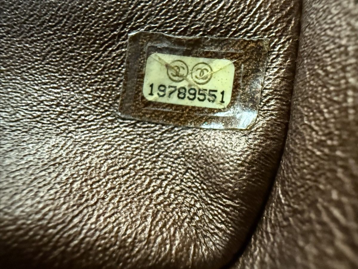 Chanel Chanel metallic bronze embossed Logo Classic Flap Bag Size ONE SIZE - 6 Thumbnail