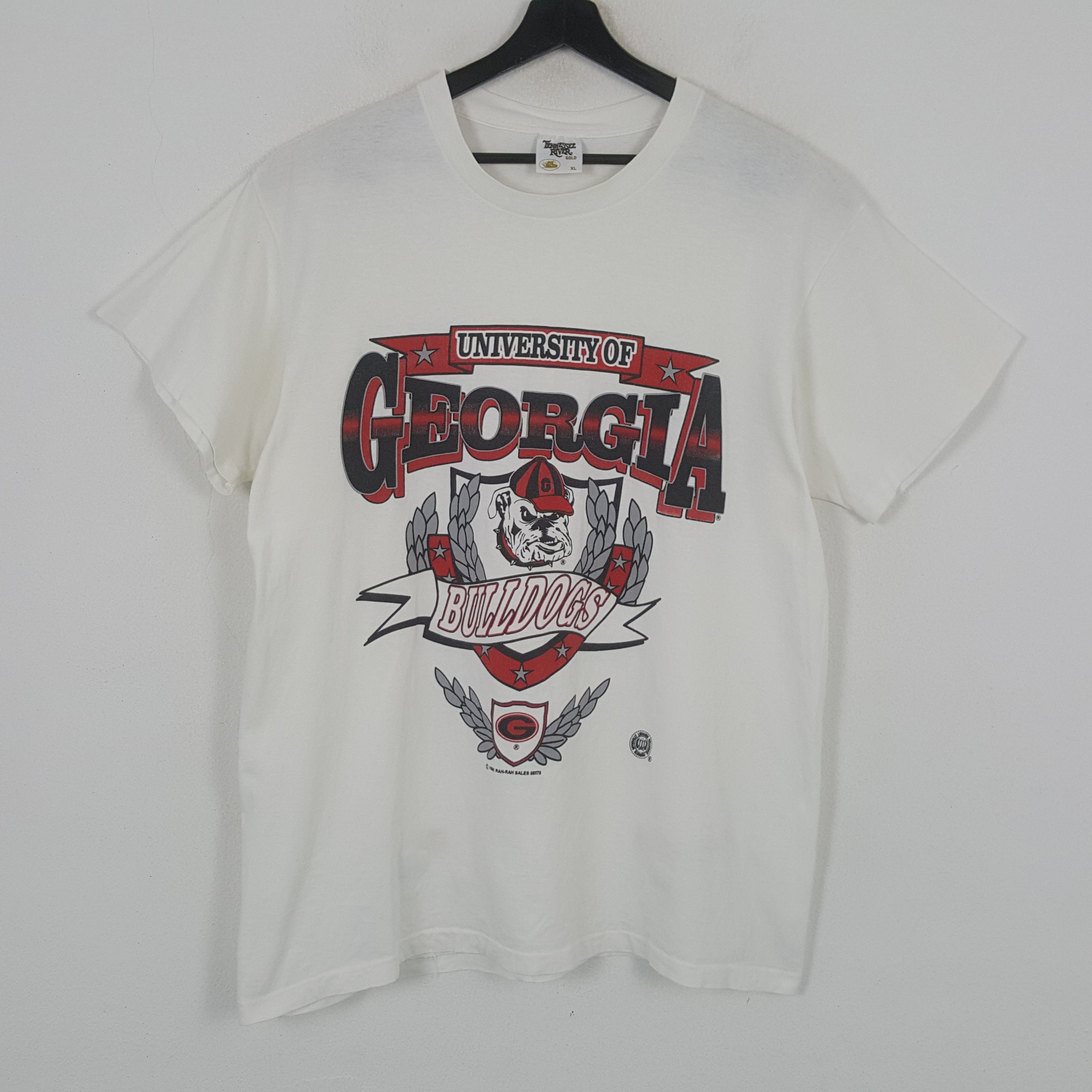 Vintage UNIVERSITY OF GEORGIA BULLDOGS Vintage Tshirt C285N3 Size US XL / EU 56 / 4 - 1 Thumbnail
