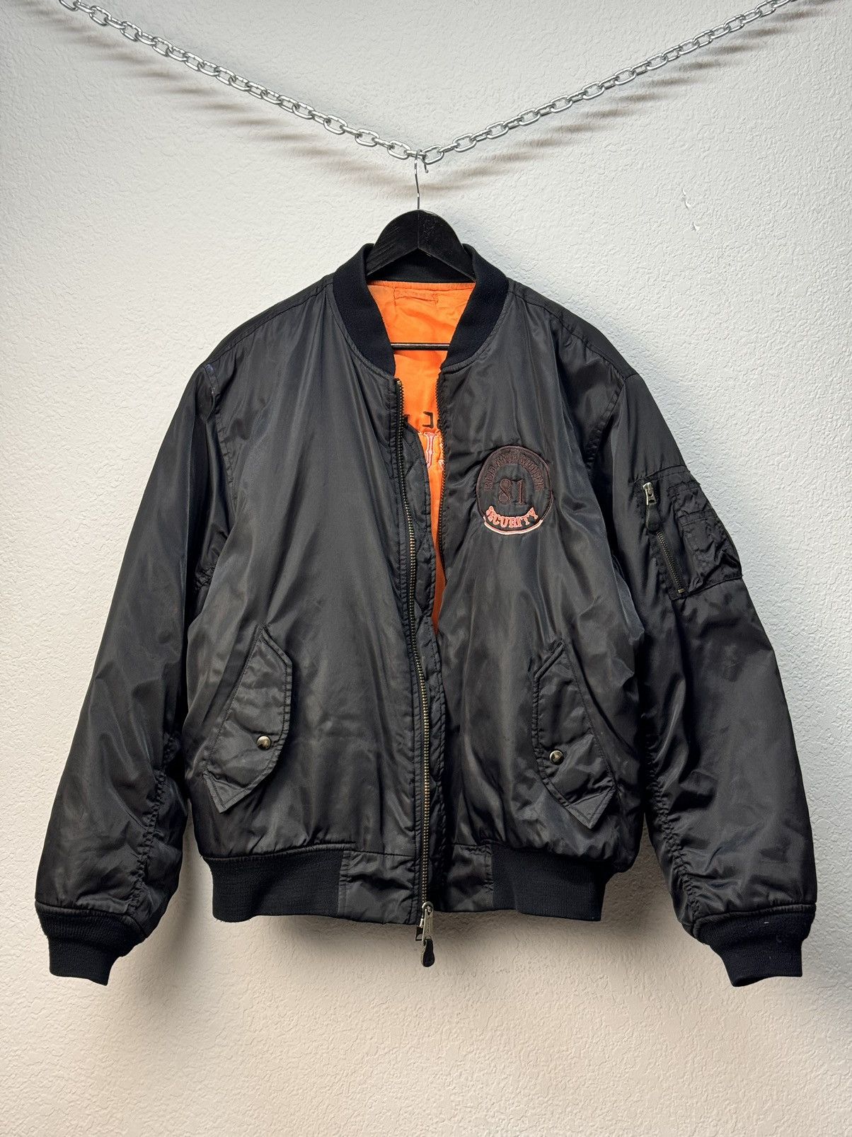 Alpha Industries OKAMOTO Security INDUSTRIES MA1 BOMBER JACKET FADED COLORS Size US L / EU 52-54 / 3 - 5 Thumbnail