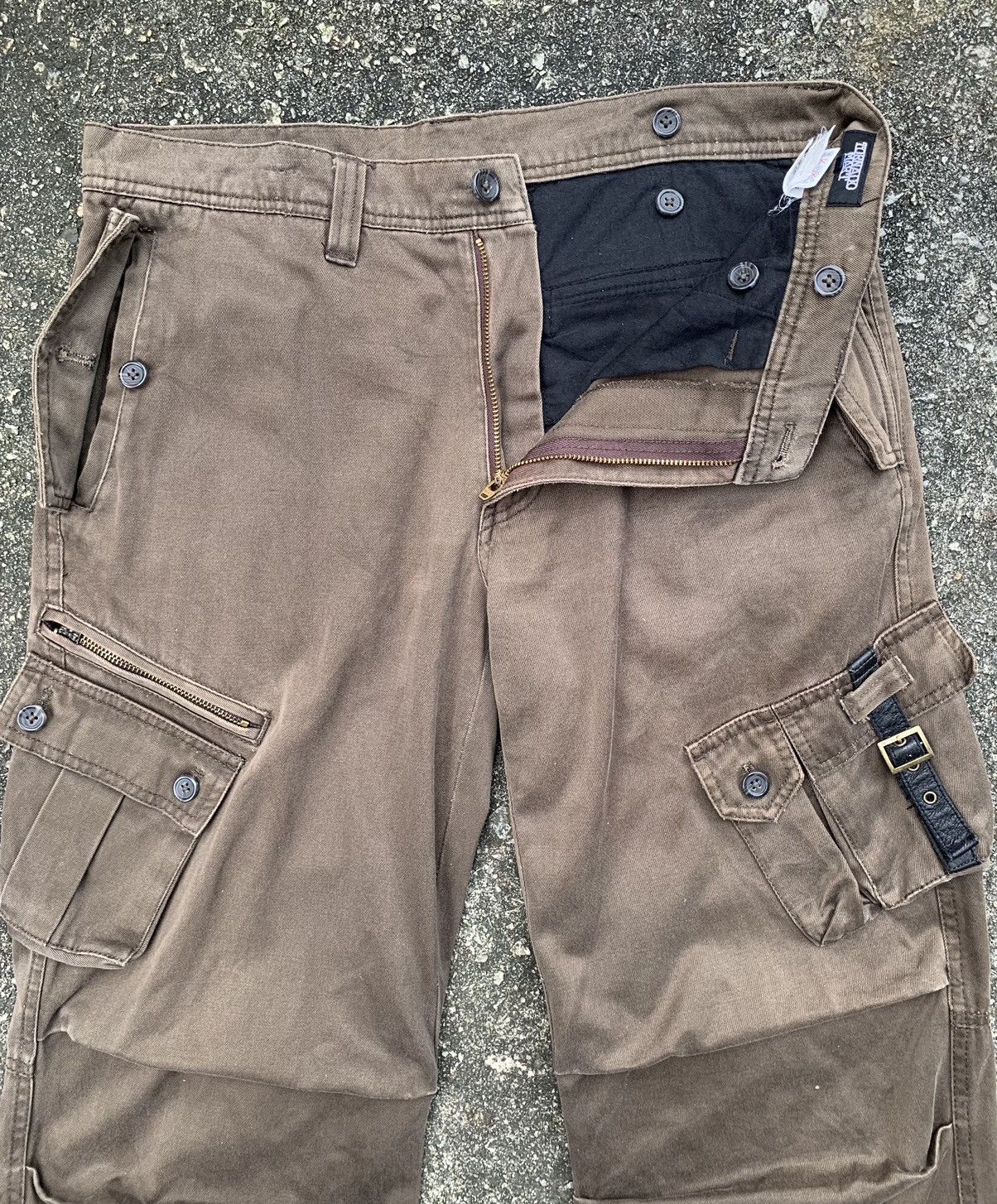 Japanese Brand × Tornado Mart Rare Tornado Mart Multipocket Flare Cargo Pants Size US 33 - 20 Thumbnail