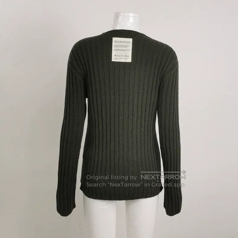 Acne Studios Acne Studios Cotton Solid Color Crew Neck Long Sleeve Swea Size XS / US 0-2 / IT 36-38 - 2 Thumbnail