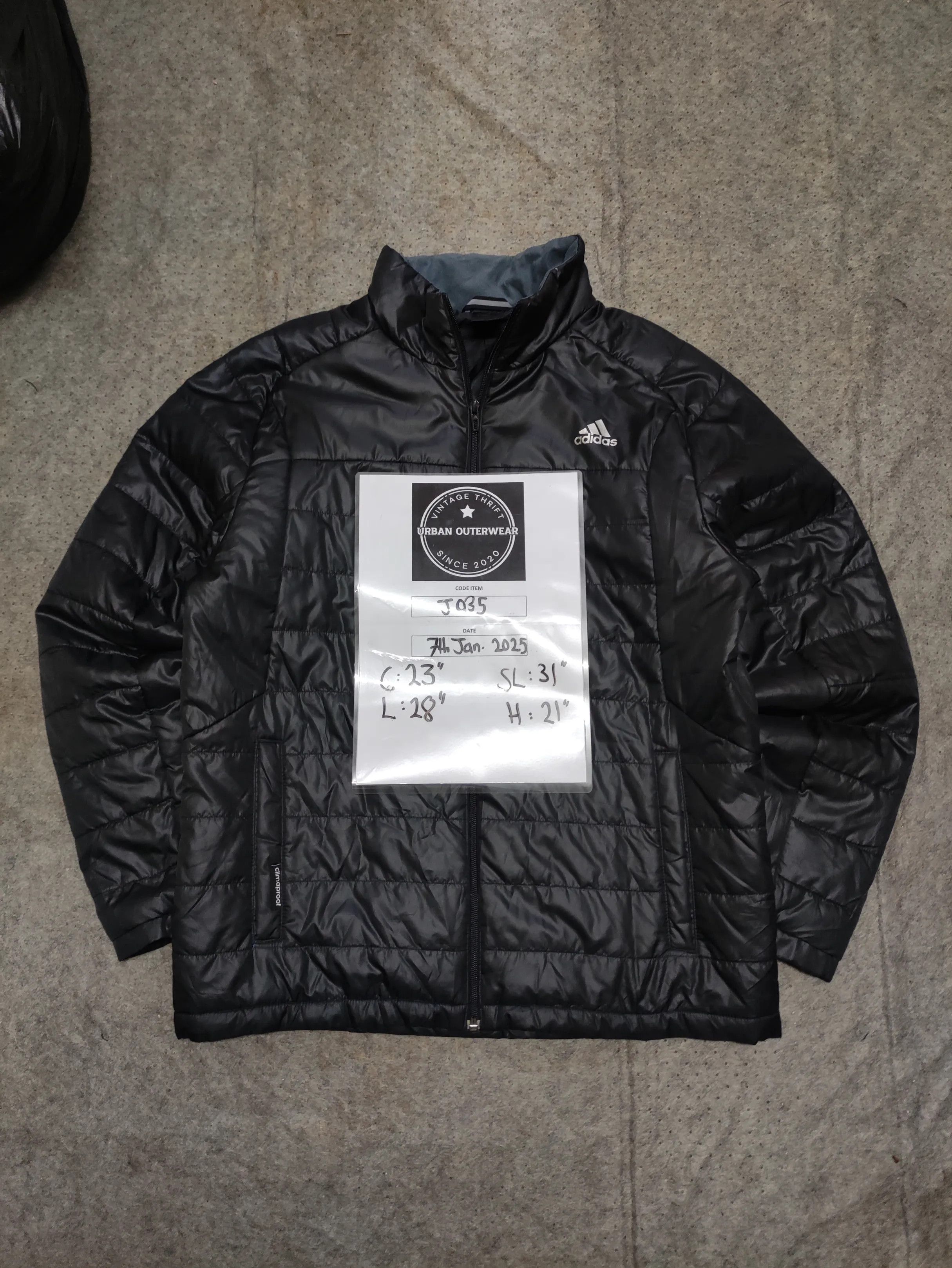 Adidas Adidas Black Down Jacket J035 Size US L / EU 52-54 / 3 - 18 Thumbnail
