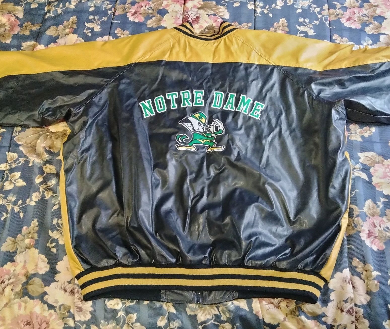 Steve And Barrys Notre Dame Fighting Irish XXL Bomber Varsity Style Jacket Size US XXL / EU 58 / 5 - 11 Thumbnail