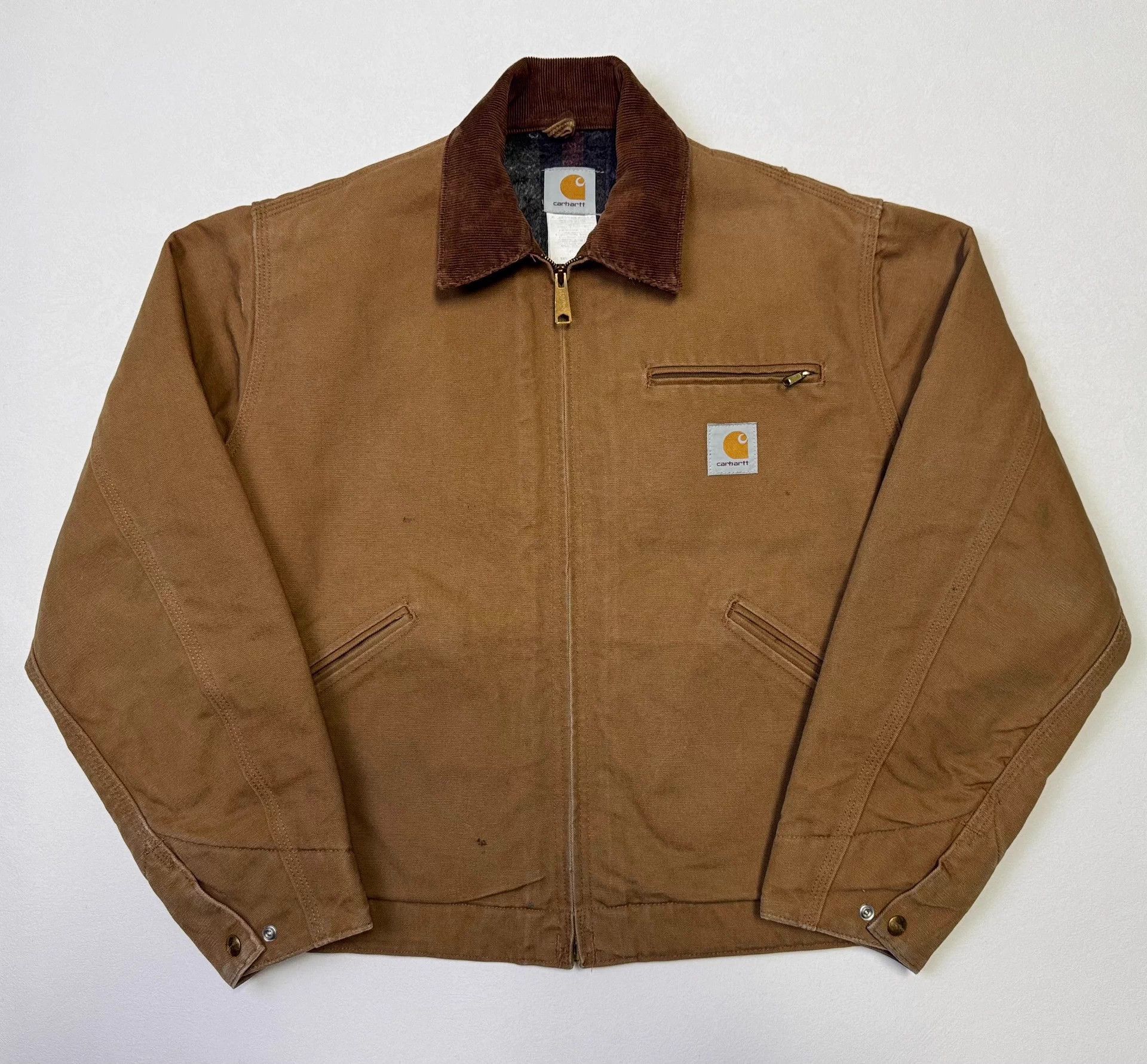 Carhartt Carhartt J01 Detroit Brown M USA Vintage Size US M / EU 48-50 / 2 - 2 Thumbnail