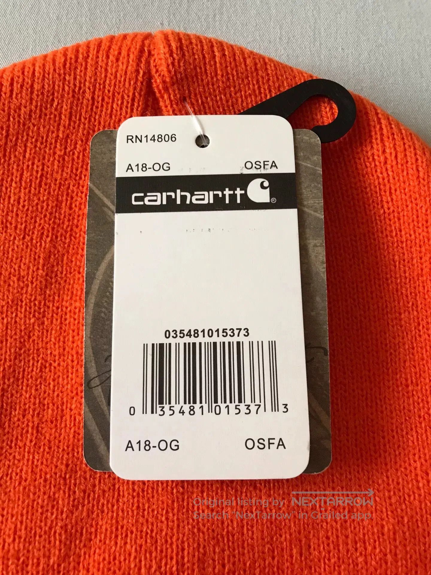 Carhartt Carhartt A18 OG Orange Knit Beanie. Size ONE SIZE - 7 Thumbnail