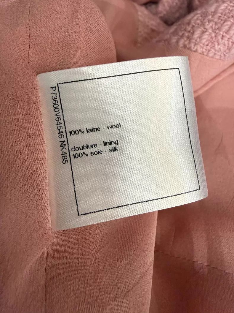 Chanel Chanel Pink wool double-breasted jacket Size XXS / US 00 / IT 34 - 8 Thumbnail