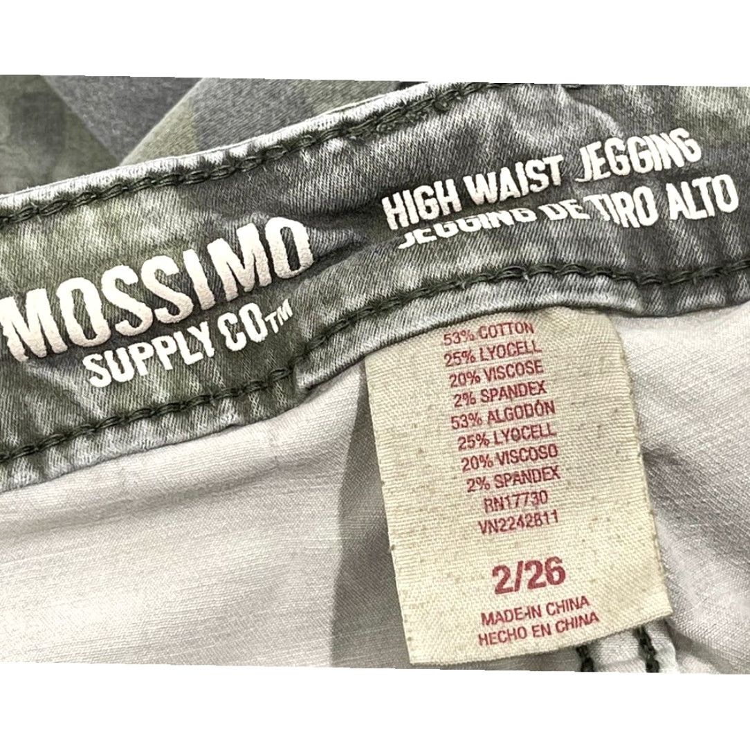 Mossimo VINTAGE Mossimo Green Camo Jegging Jeans Womens Size 2 Slim Fit 5-Pocket Denim Belt Loops SMALL BLEMISH Size 26" / US 2 / IT 38 - 5 Thumbnail