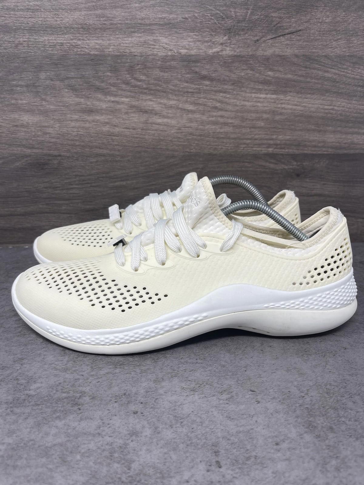 Crocs Crocs Ridelite 360 Pacer Shoes Mens Size 9 White Rubber Size US 9 / EU 42 - 1 Thumbnail
