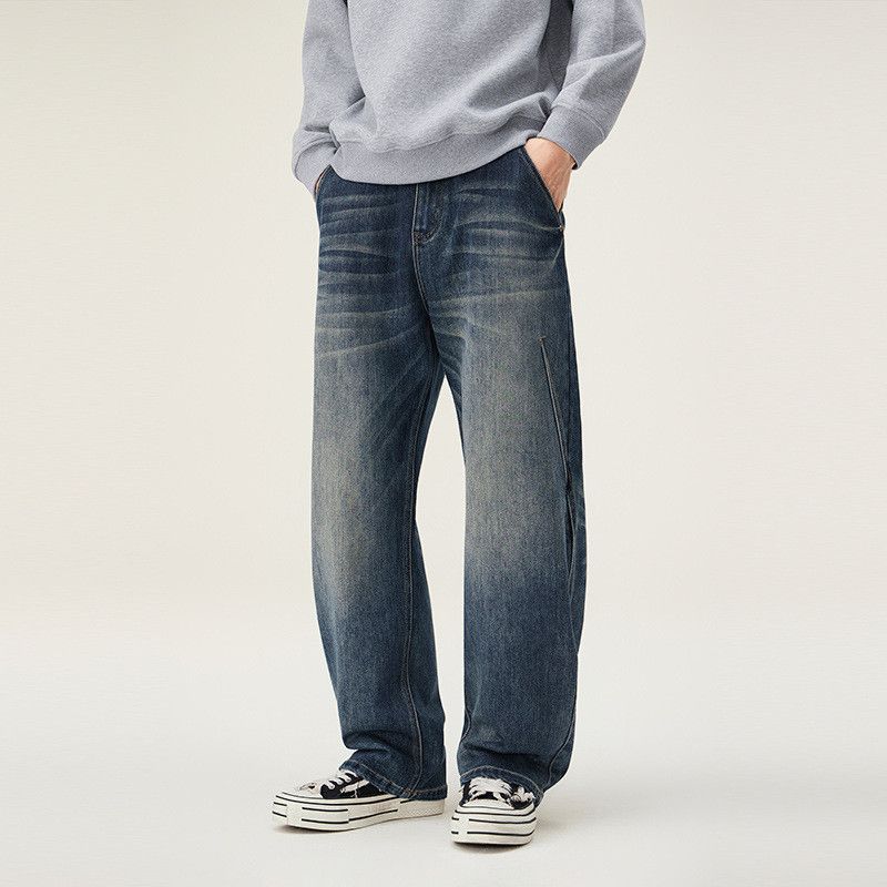 Vintage American retro loose-fitting versatile jeans for men Size US 32 / EU 48 - 3 Thumbnail