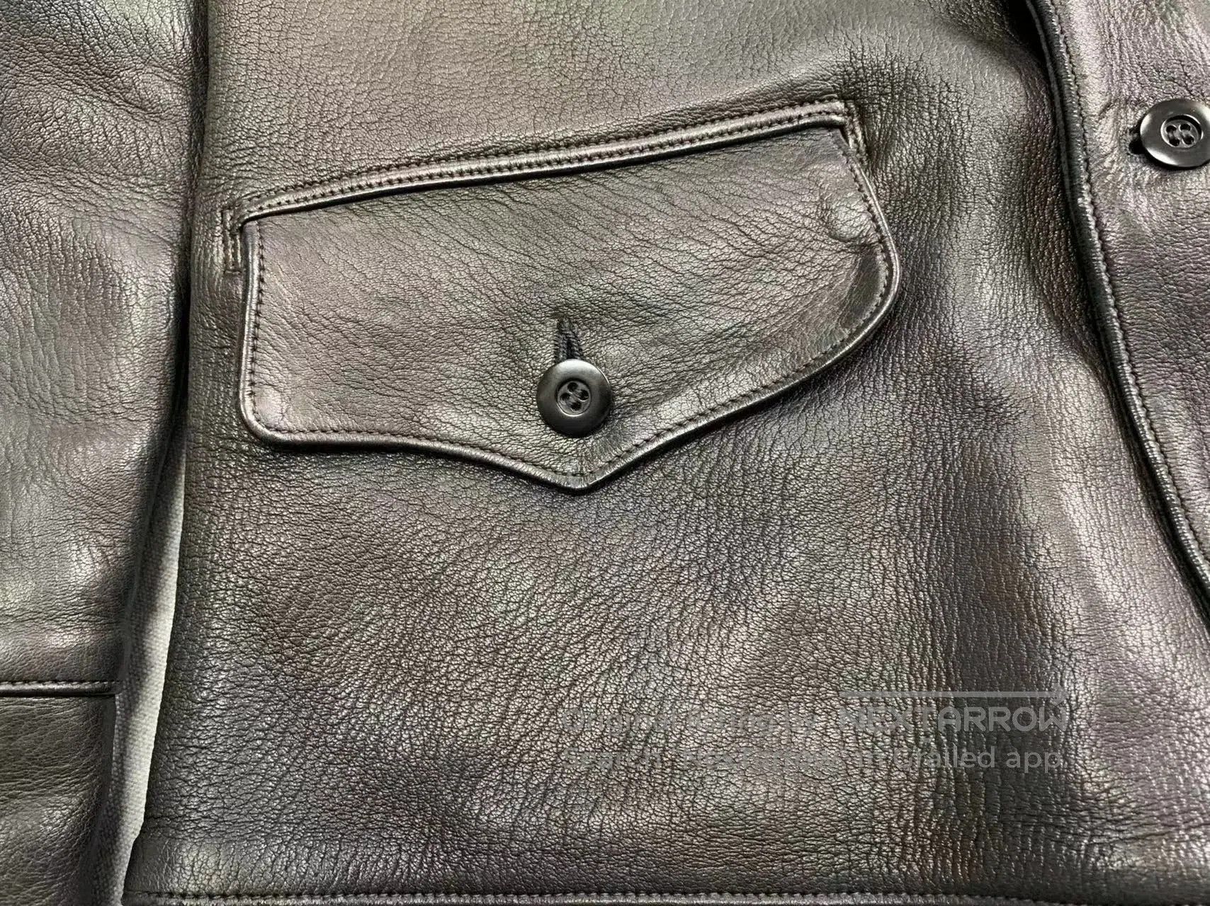 Freewheelers Black Deerskin Work Coat. Size US M / EU 48-50 / 2 - 8 Thumbnail