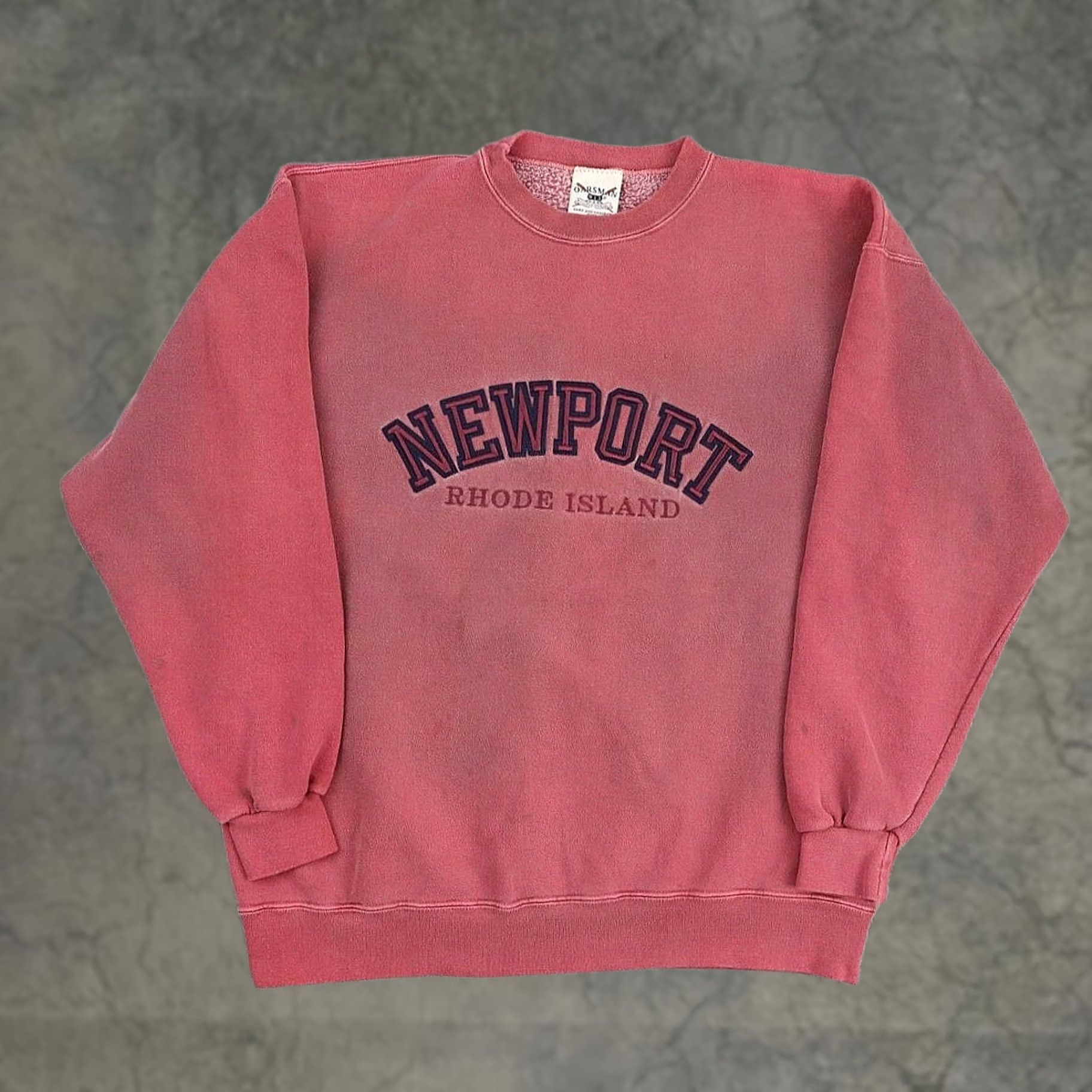Vintage VINTAGE Newport Rhode Island Medium Pink Long Sleeve Pullover Sweatshirt Mens Size US M / EU 48-50 / 2 - 1 Thumbnail