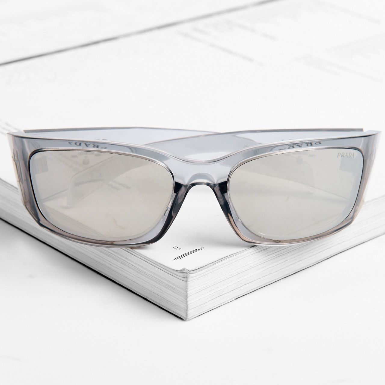 Prada PRADA 0PR A19S 12R2B0 SUNGLASSES Size ONE SIZE - 6 Thumbnail