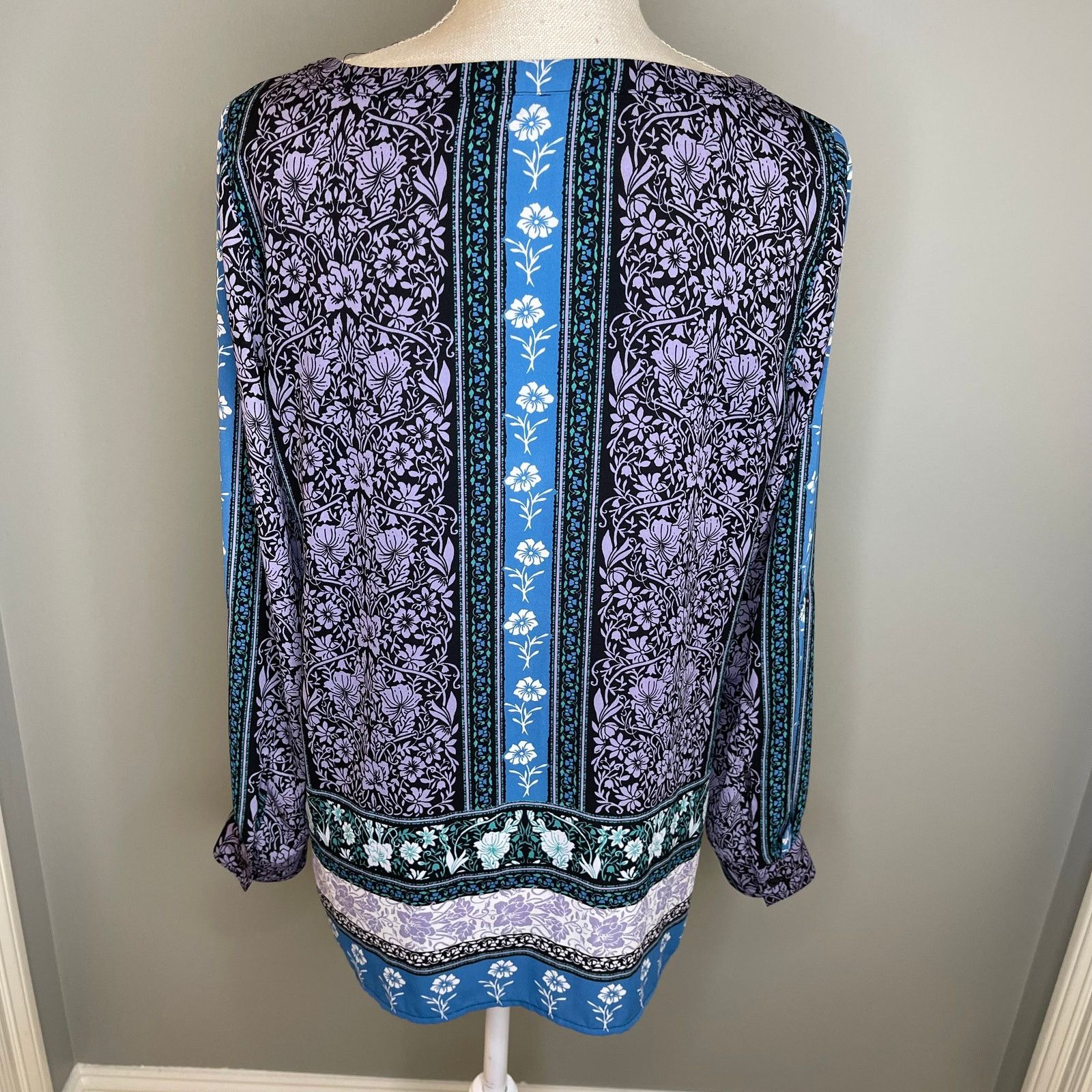 Loft LOFT Floral Pullover Tunic Blouse Top Size S / US 4 / IT 40 - 6 Thumbnail