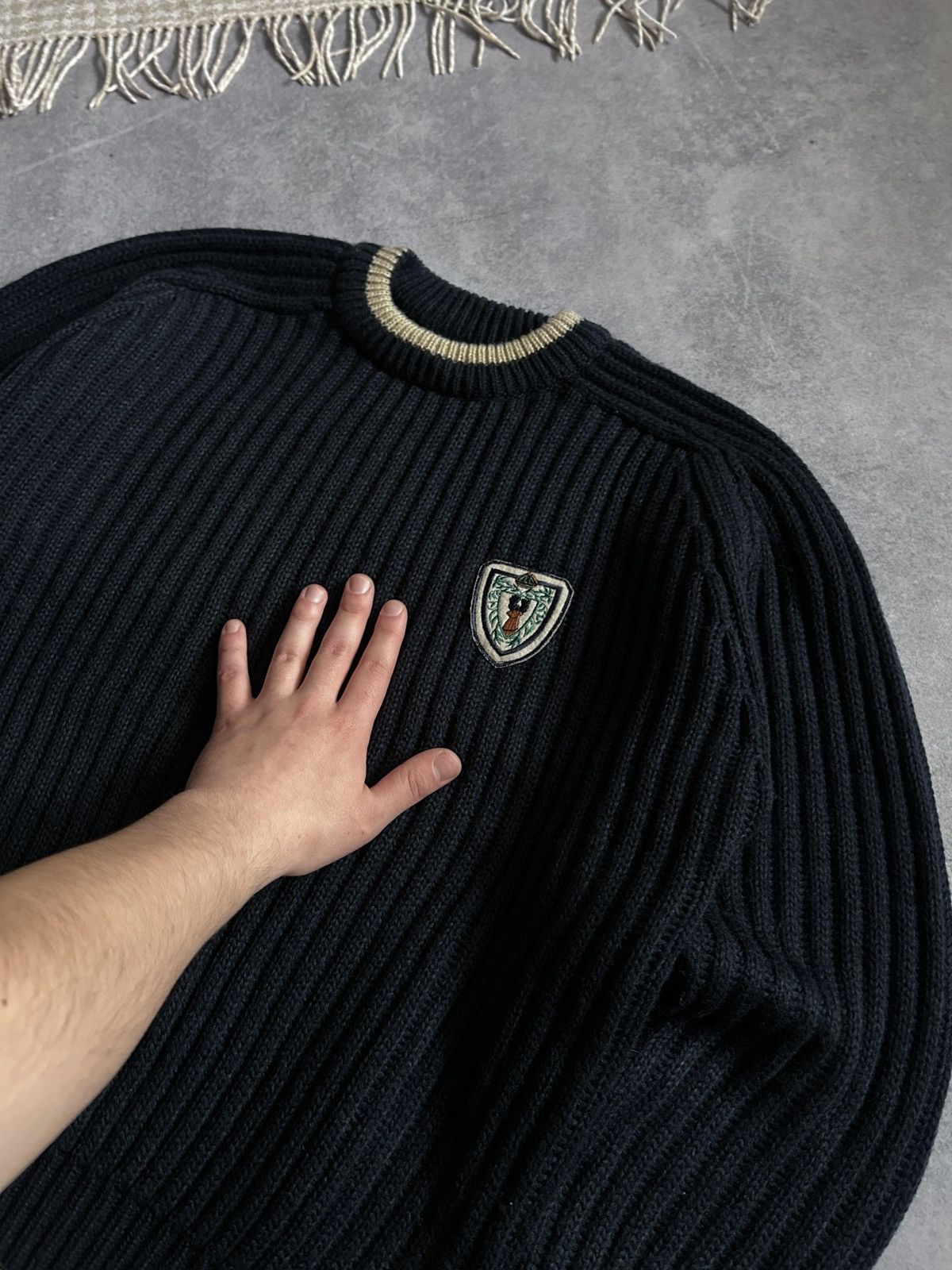 Vintage Vintage Wool Sweatshirt mens Boxy fit made in korea Size US M / EU 48-50 / 2 - 3 Thumbnail
