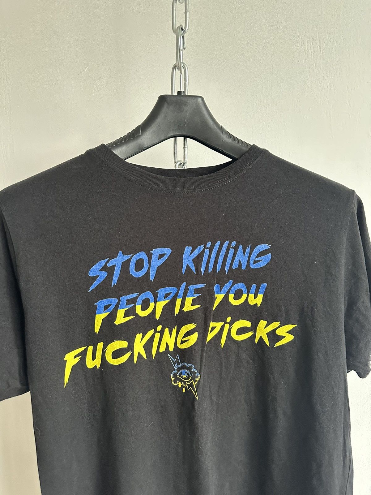 Other T Shirt Of Ukraine stop killing people you fucking dicks Size US M / EU 48-50 / 2 - 2 Thumbnail