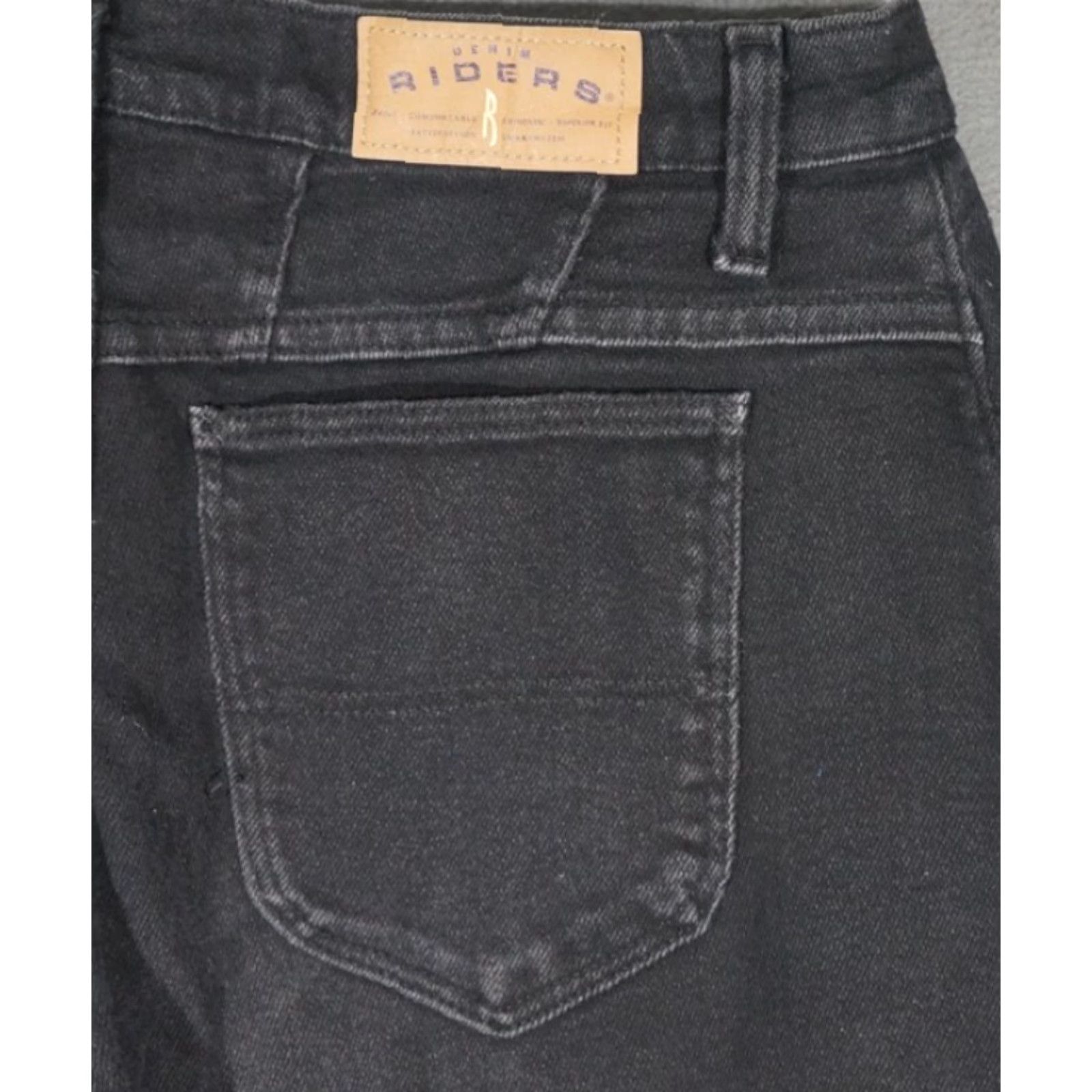 Lee VINTAGE LEE RIDERS STRAIGHT LEG JEANS Women sz16 Medium Black Size 38" / US 16 / IT 52 - 6 Thumbnail