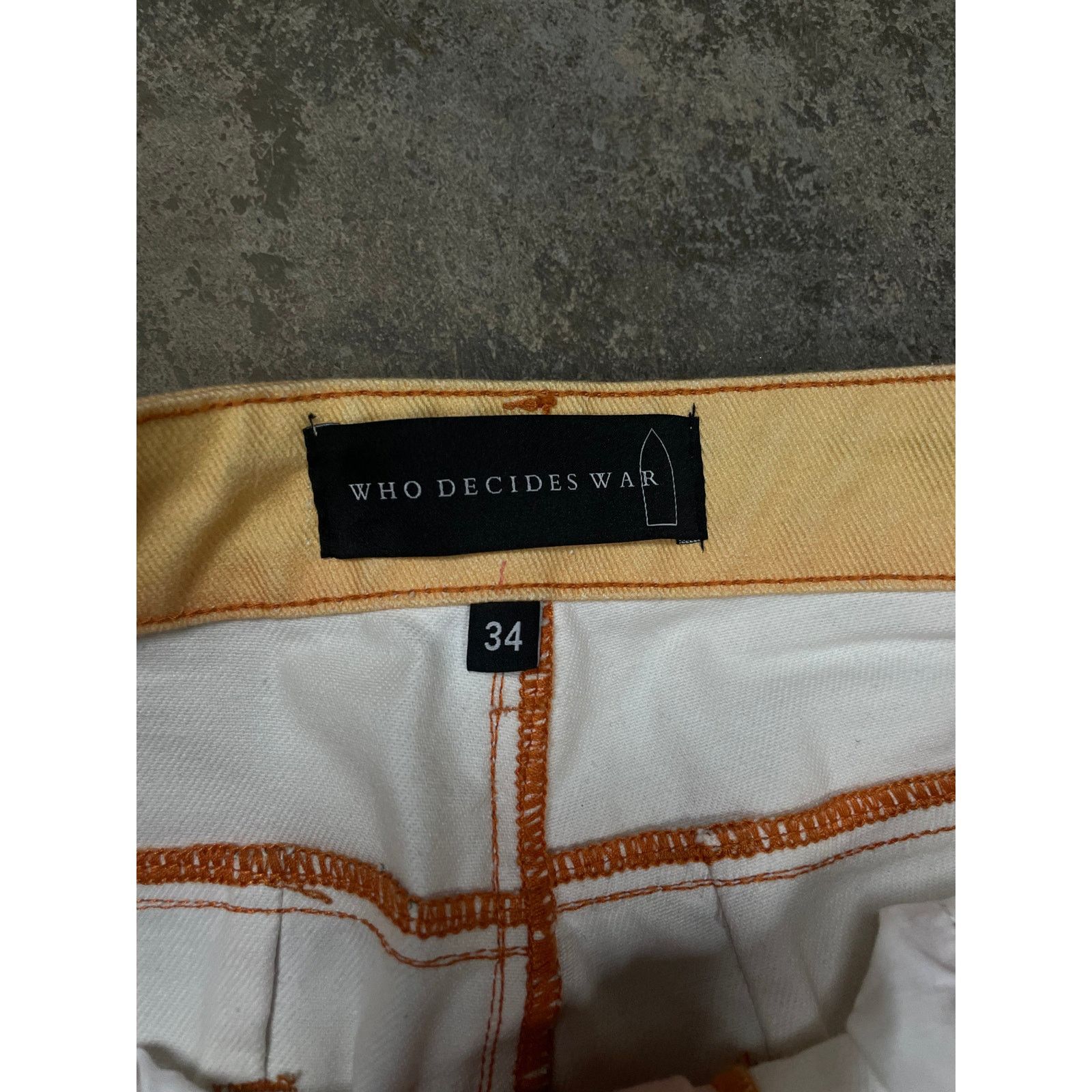 Who Decides War WDW Jeans Multi Color Used 34 Size US 34 / EU 50 - 2 Thumbnail