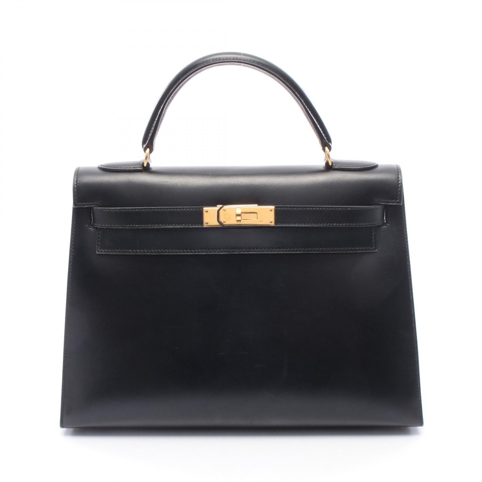 Hermes Hermes Hermes Kelly32 Box Calf Leather Handbag Stamp Y (1995) DUTY FREE for USA Size ONE SIZE - 1 Thumbnail