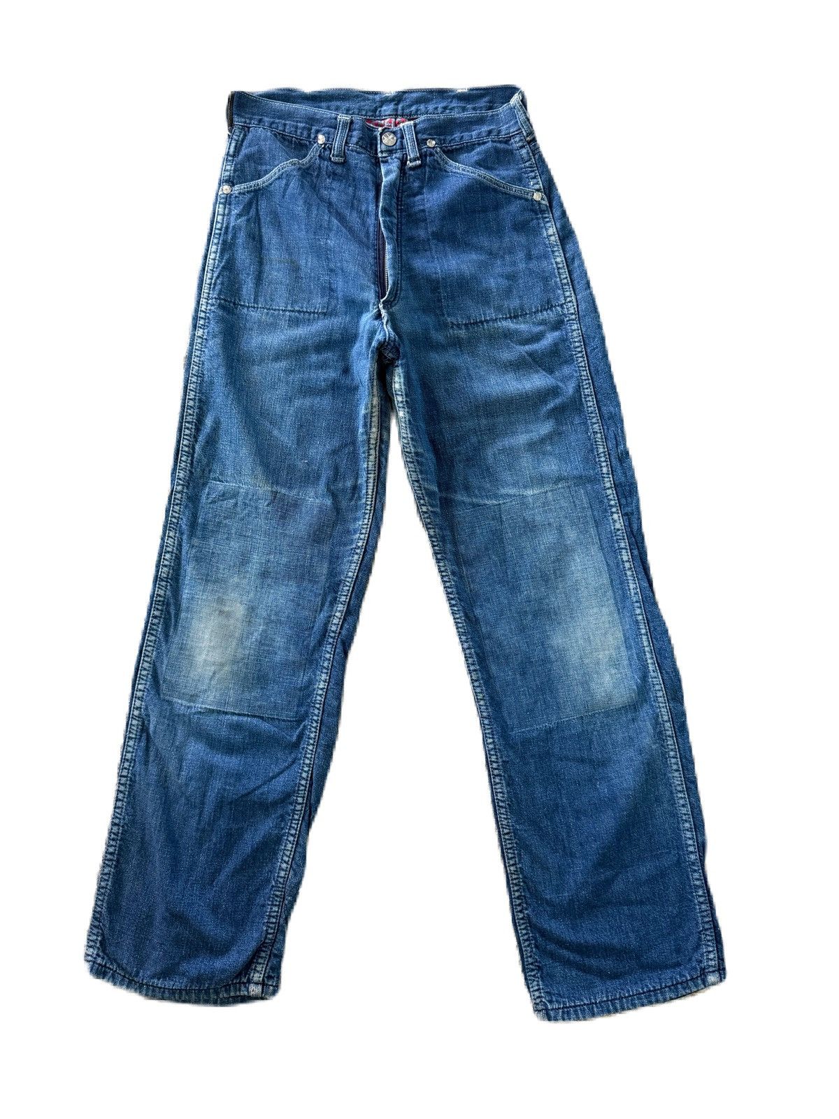 Wrangler Vintage Super Rare Blue Bell Denim Gripper Zipper Sanforized Size US 26 / EU 42 - 1 Thumbnail