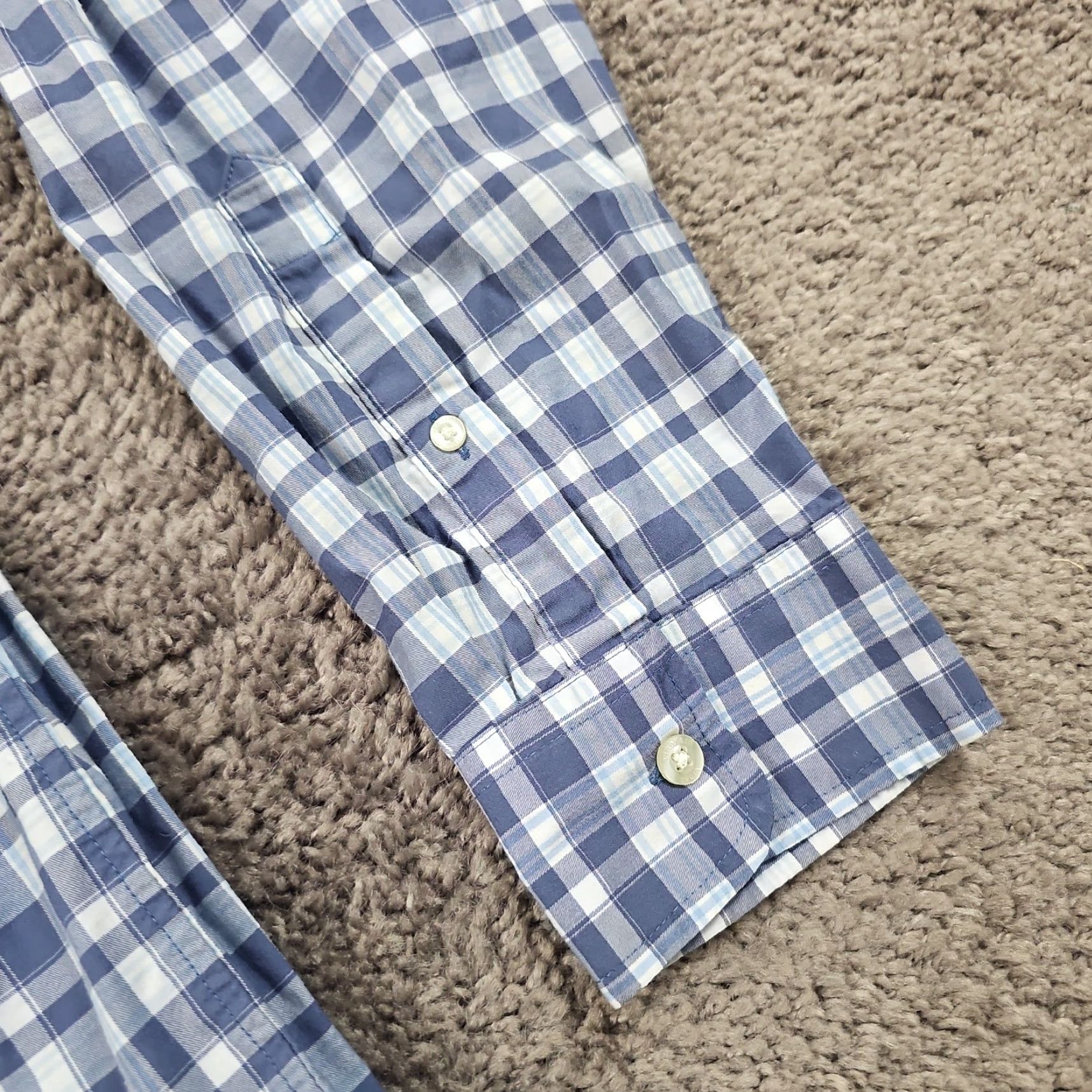 Vineyard Vines VINEYARD VINES Shirt Mens 2XL Blue Plaid Stretch Wicking Performance Long Sleeve Button-Up Casual Preppy Size US XXL / EU 58 / 5 - 3 Thumbnail
