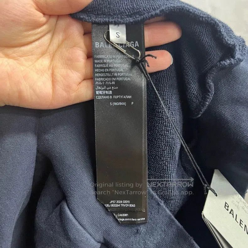 Balenciaga Balenciaga 2024 Blue Zip Hoodie Sweatshirt. Size US S / EU 44-46 / 1 - 2 Thumbnail