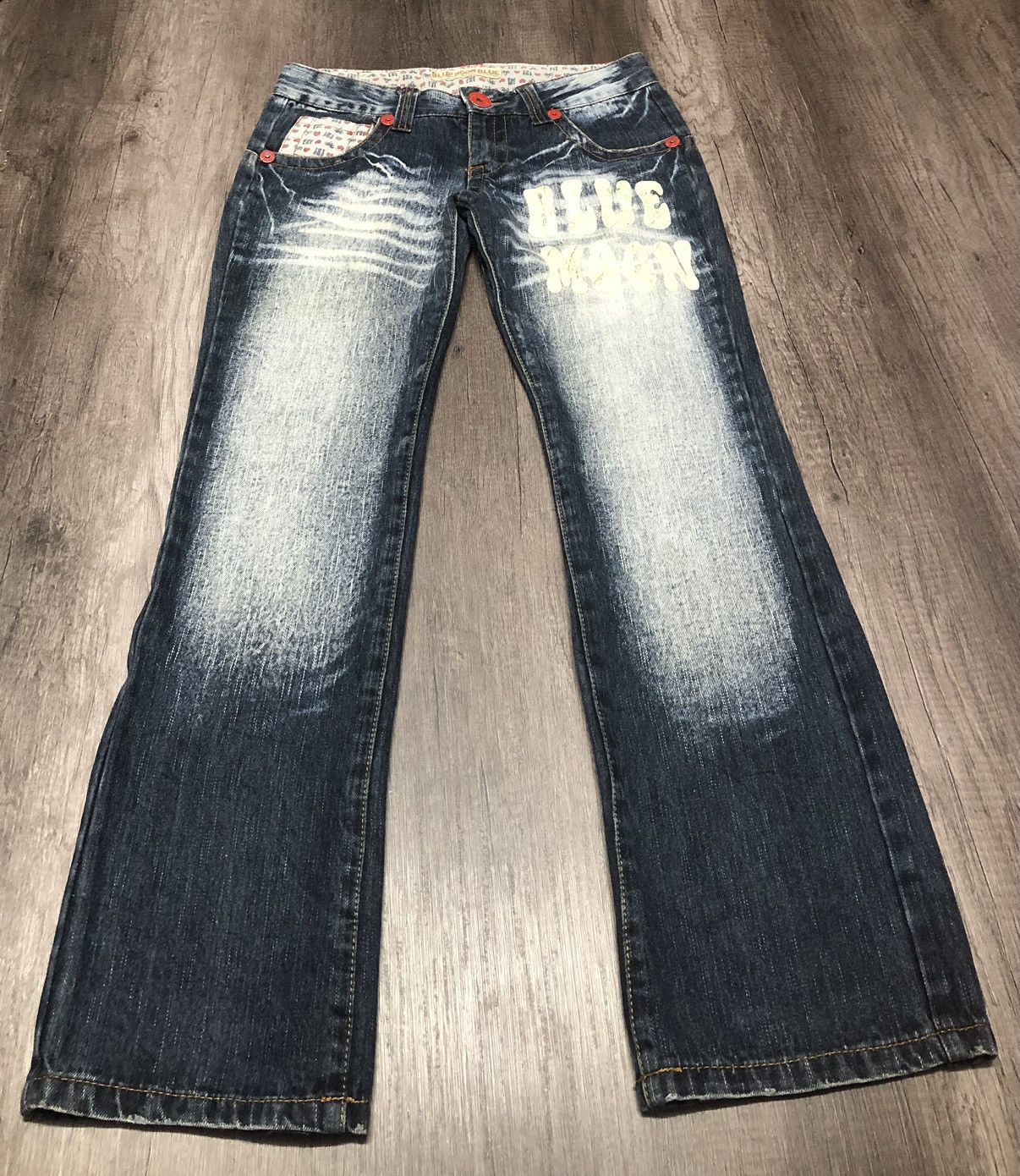 Blue Blue Japan × Japanese Brand × Vintage VINTAGE BLUE MOON BLUE SURF JEANS UNISEX DESIGN Size US 31 - 3 Thumbnail