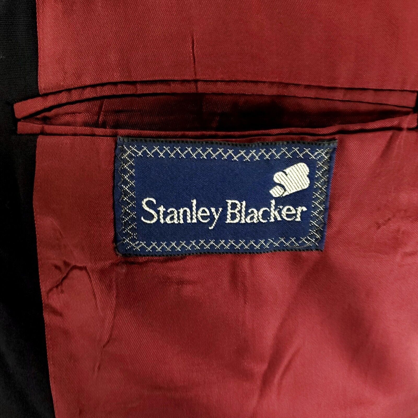 Vintage Stanley Blacker Wool 2 Gold Button Blazer 42L Or Slim 44L Bl Size 42L - 8 Thumbnail
