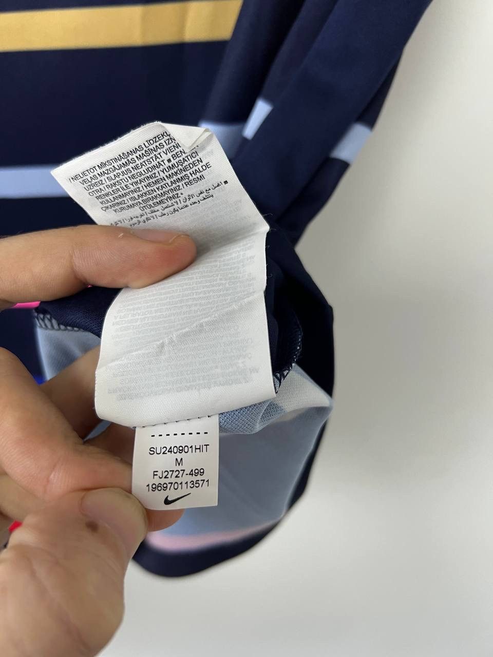 Nike France 2024/2025 Pre match Football Shirt Mailot Nike M Size US M / EU 48-50 / 2 - 12 Thumbnail