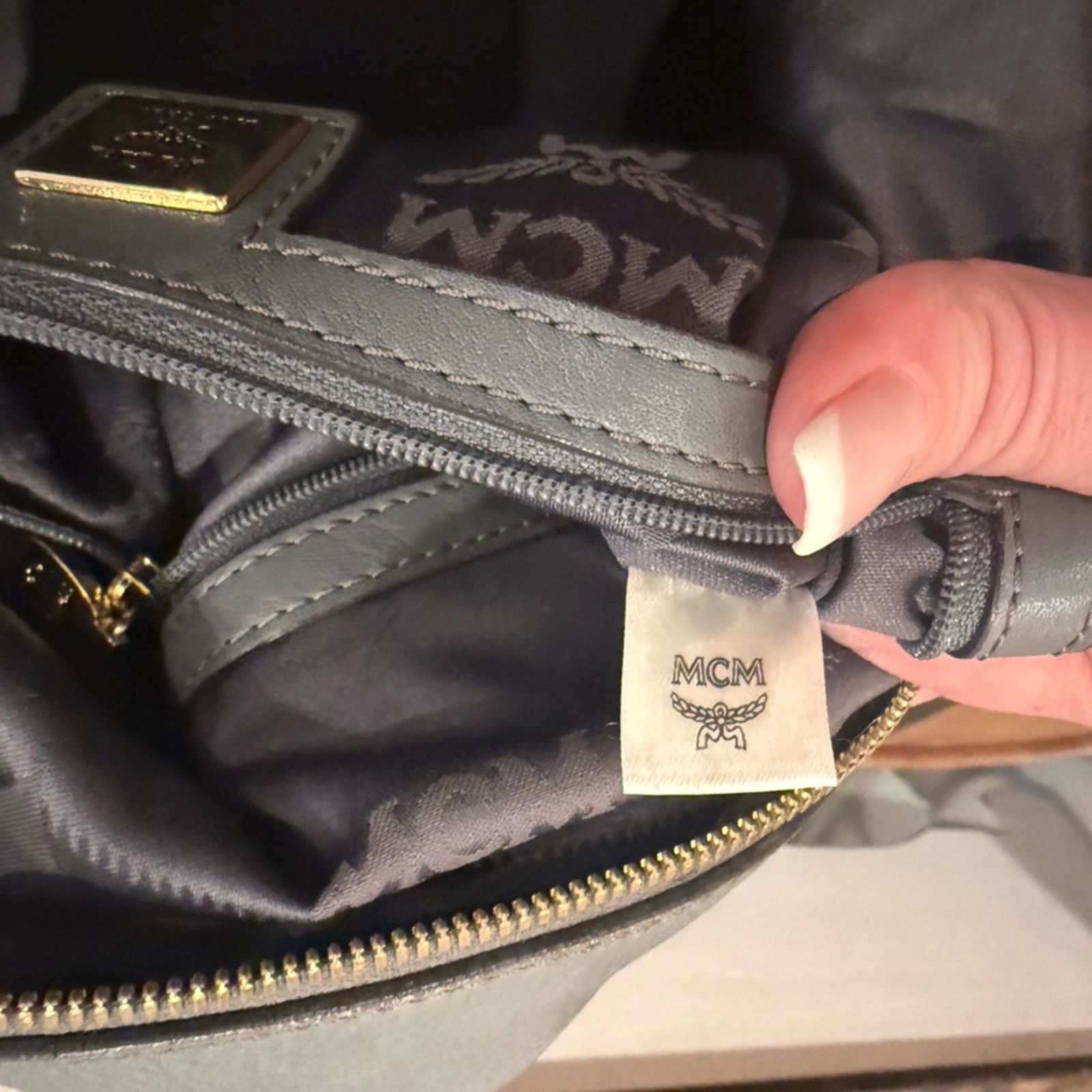 MCM MCM Chocolate gray Leather 2-Way Size ONE SIZE - 5 Thumbnail