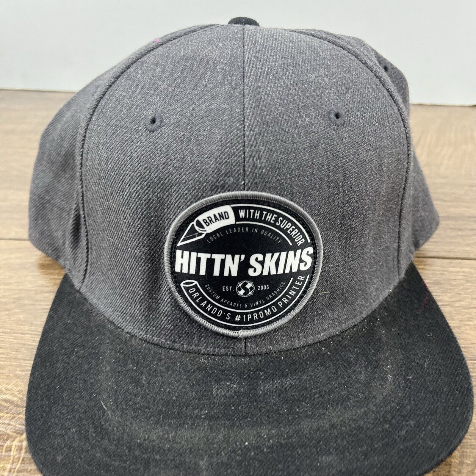 Other Hittin Skins Hat Orlando Snapback Hat Gray Adjustable Hat Ad Size ONE SIZE - 7 Thumbnail
