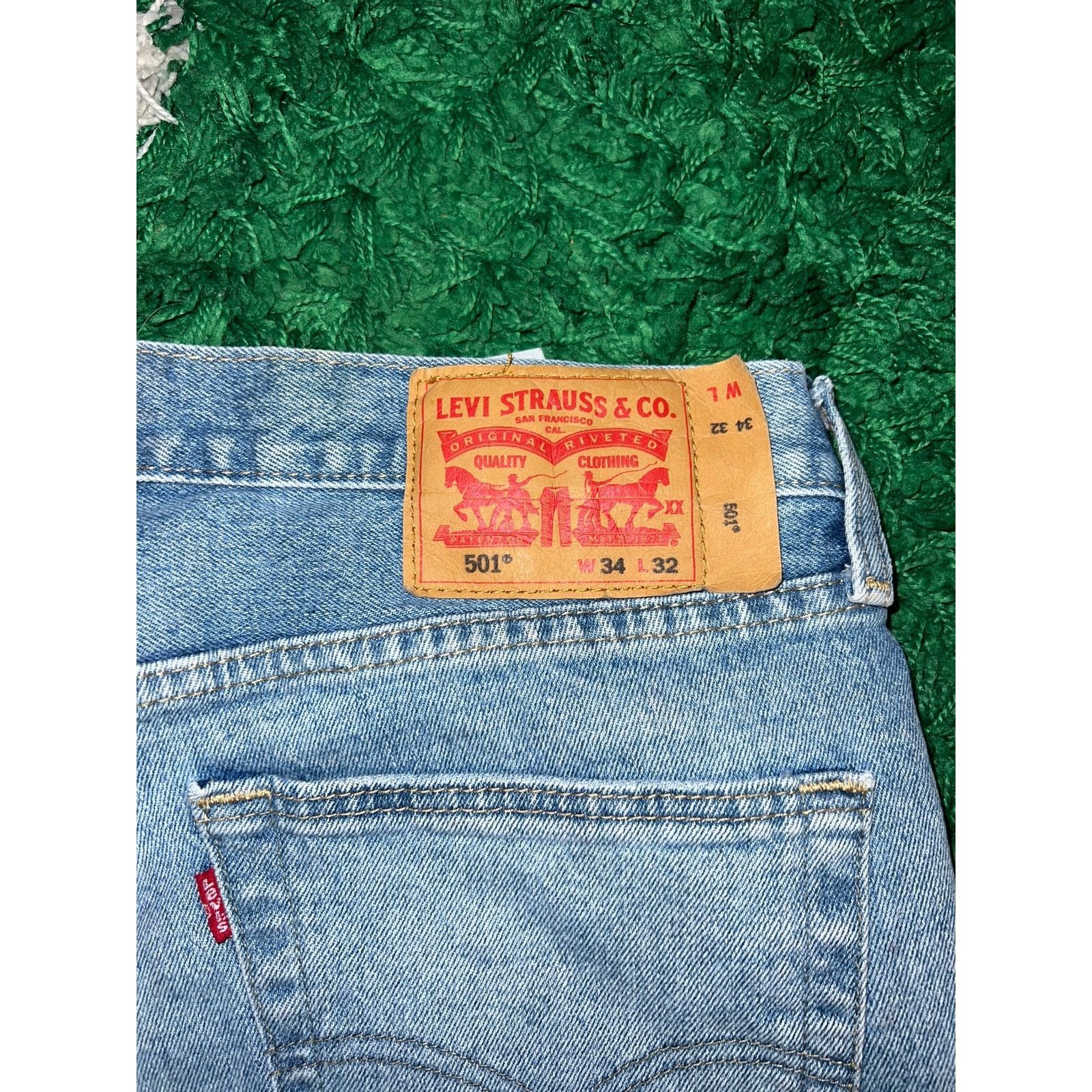 Levi's Y2K Levi's Strauss Riveted Button Jeans Denim Jean 34x32 Size US 34 / EU 50 - 10 Thumbnail