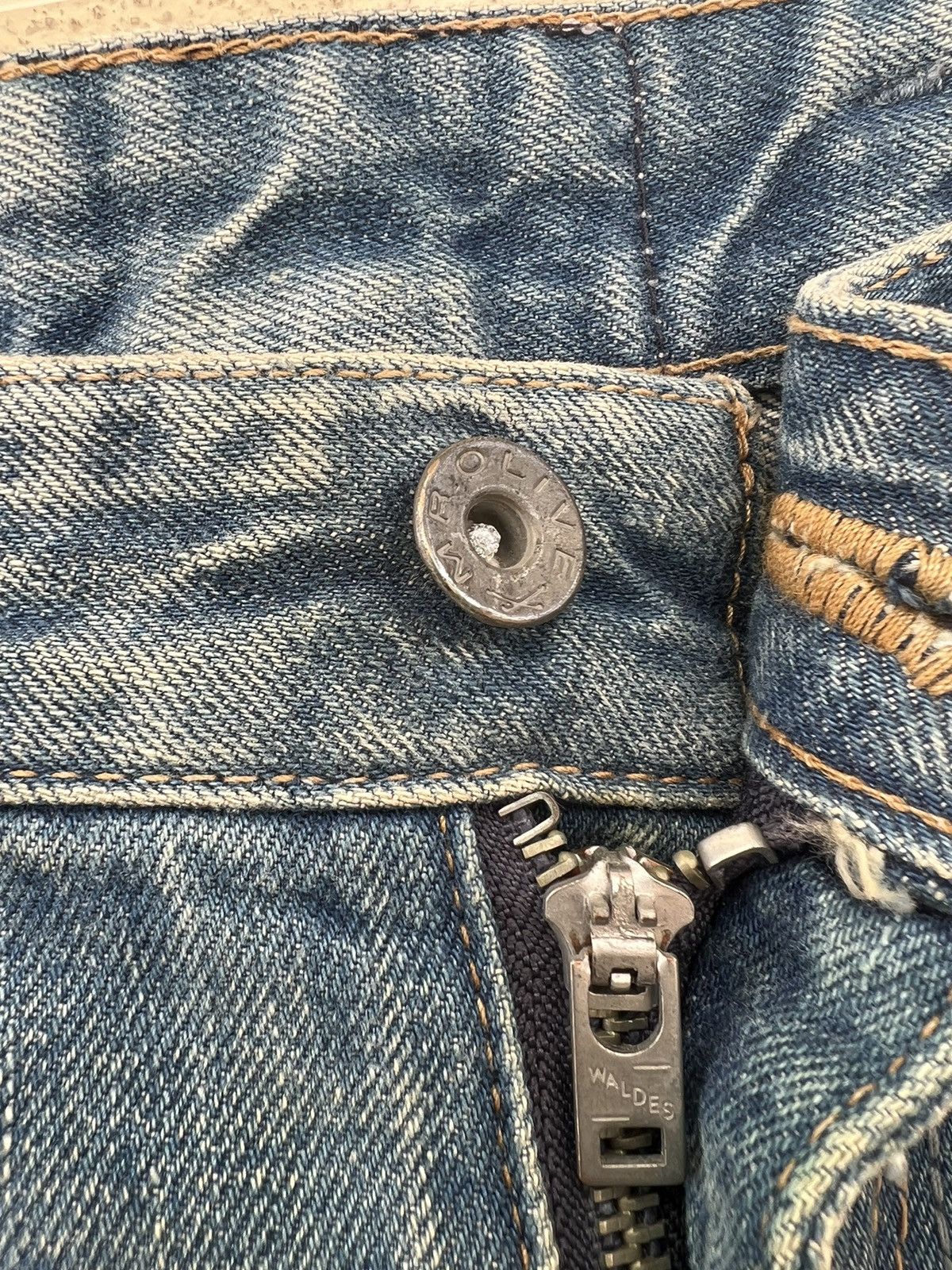 Mr. Olive Mr. Olive Japan Mud Denim Selvedge Distressed Jeans Size US 29 - 7 Thumbnail