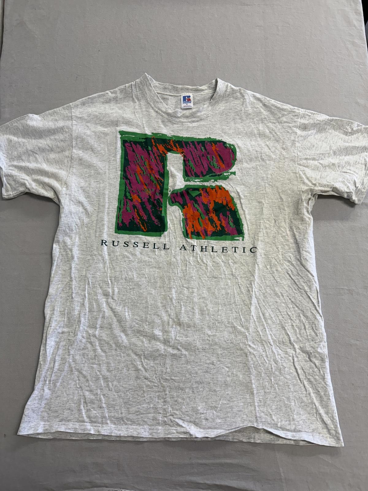 Russell Athletic Vintage Russell Athletic T-shirt Big R Made in USA Splash XL Size US XL / EU 56 / 4 - 1 Thumbnail