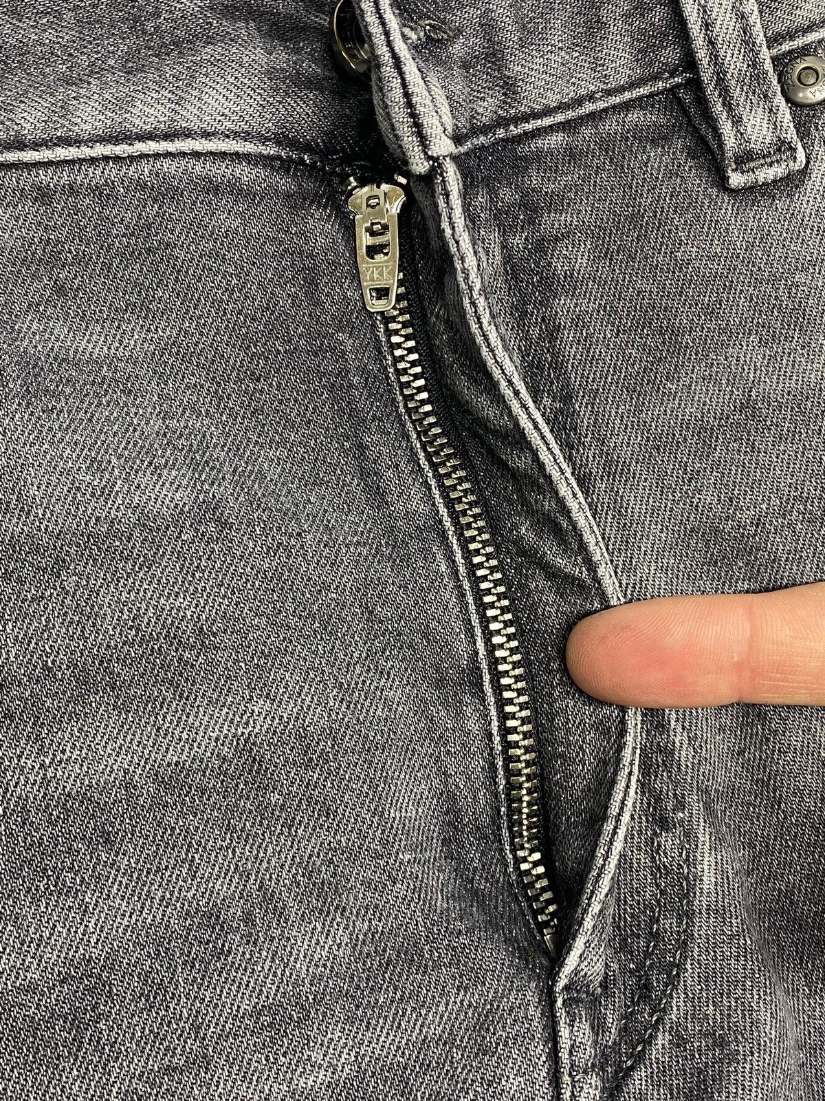 Z Zegna Zegna Washed Gray Denim Slim Fit Jeans Men’s Size 34 Size US 34 / EU 50 - 19 Thumbnail