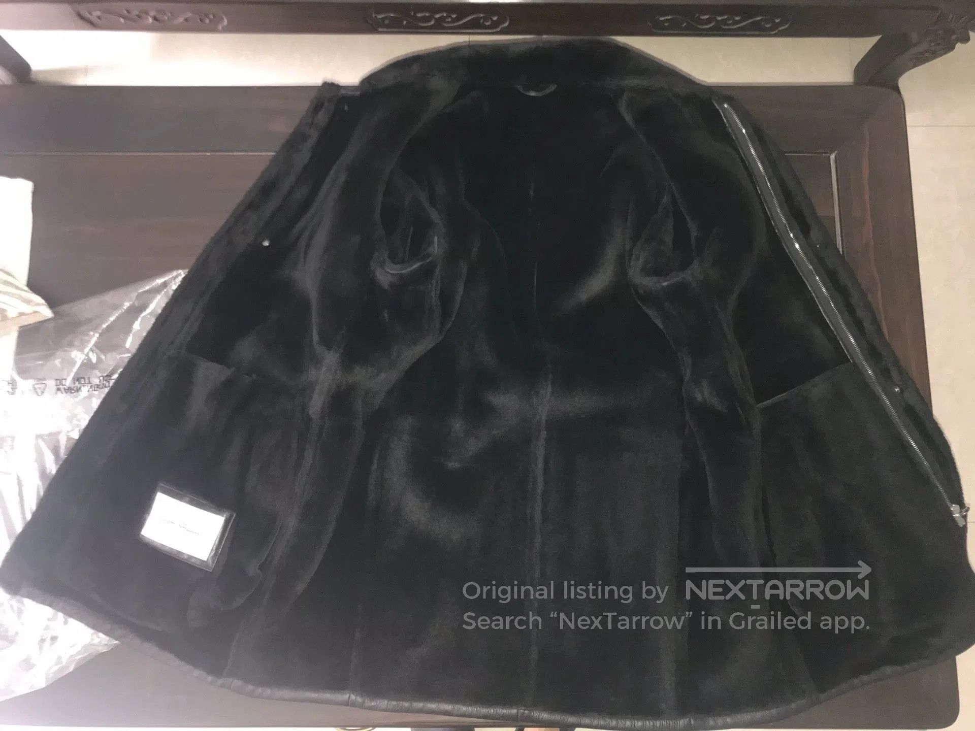 Salvatore Ferragamo black shearling coat by salvatore ferragamo. Size L / US 10 / IT 46 - 7 Thumbnail